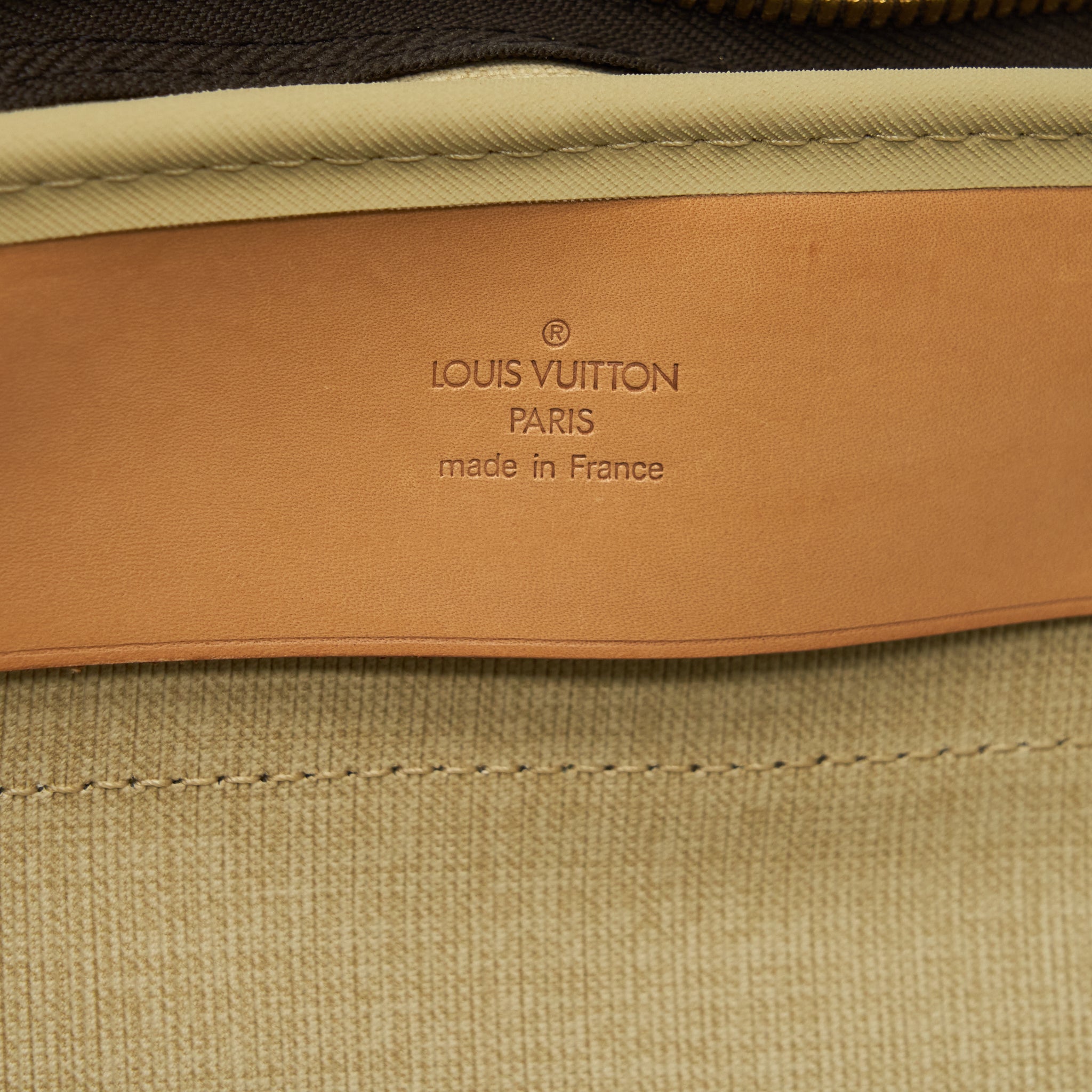 VINTAGE LUGGAGE BAG WITH STRAP MONOGRAM CANVAS YEAR 1997