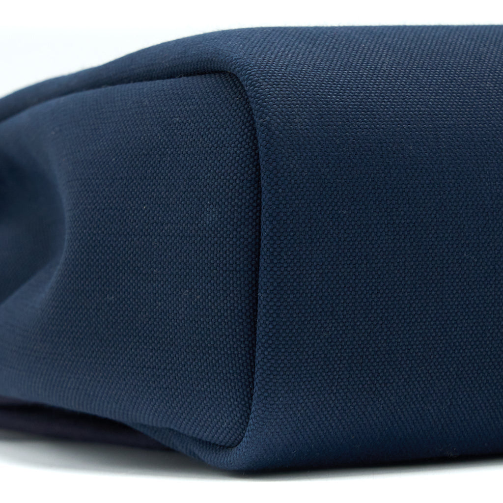 HERBAG BACKPACK CANVAS/LEATHER DARK BLUE/BLACK SHW