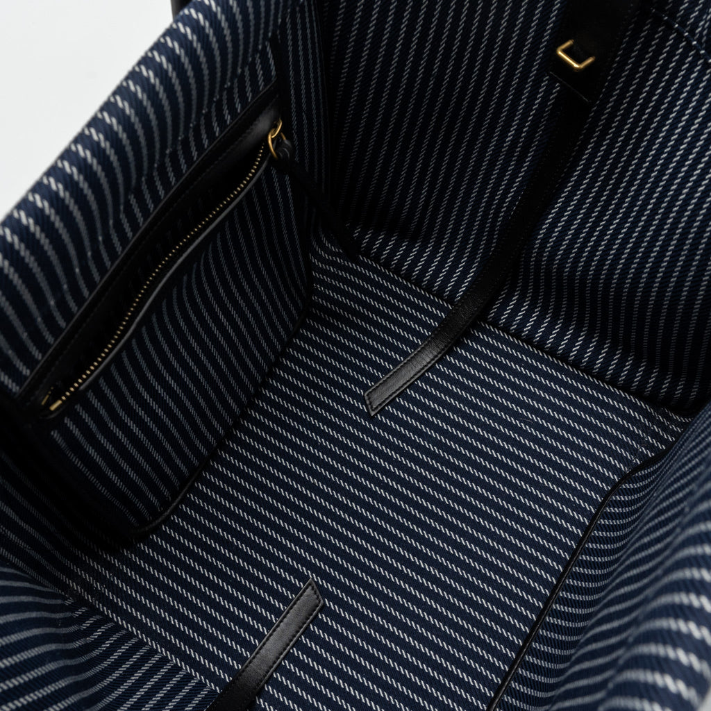 PHANTOM LUGGAGE BAG CANVAS /  LEATHER DARK BLUE / BLACK GHW