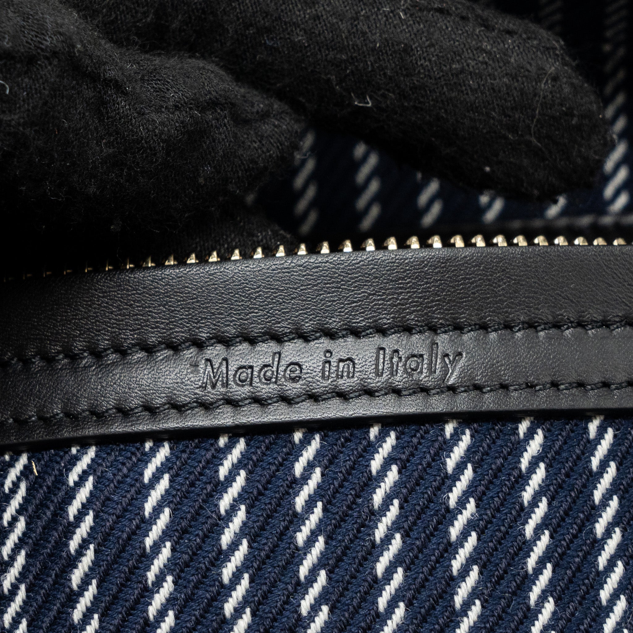PHANTOM LUGGAGE BAG CANVAS /  LEATHER DARK BLUE / BLACK GHW