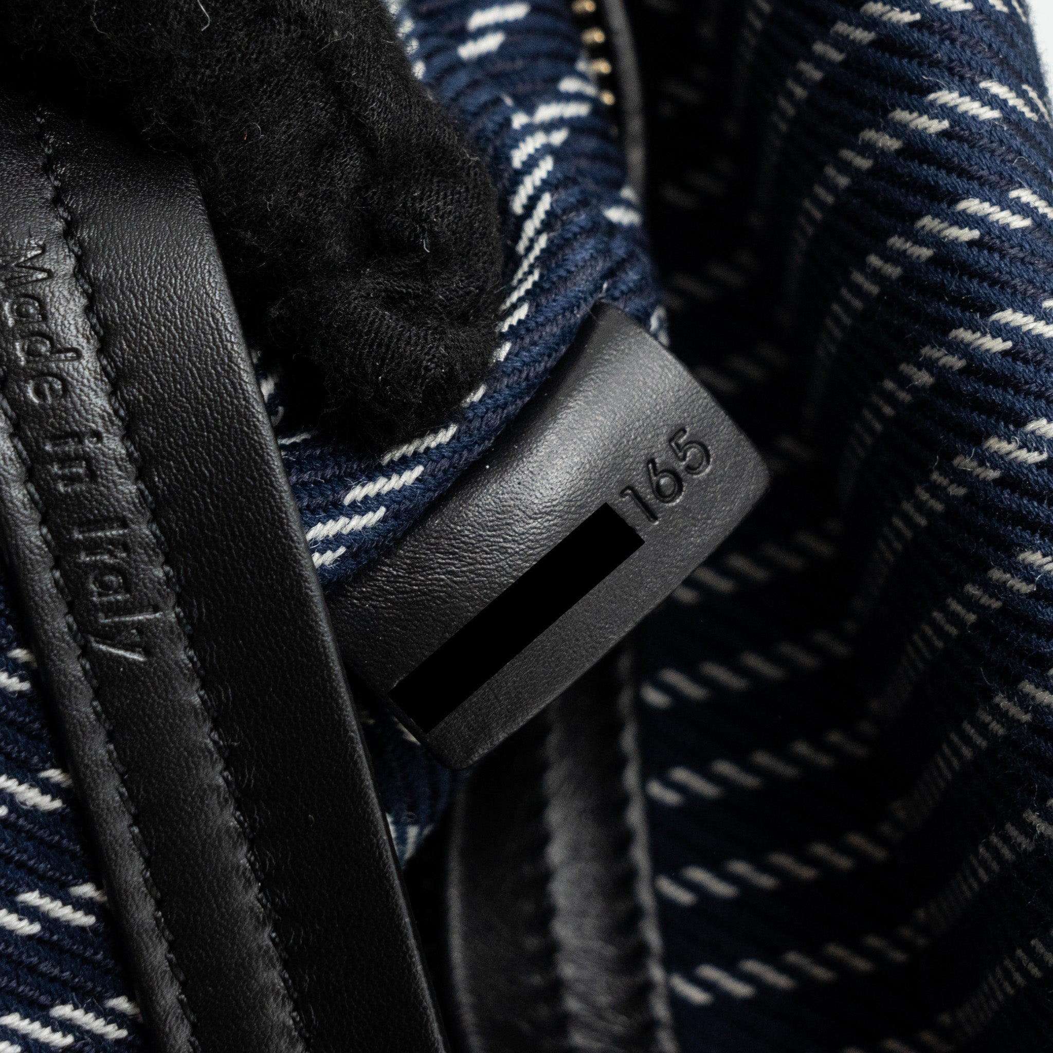 PHANTOM LUGGAGE BAG CANVAS /  LEATHER DARK BLUE / BLACK GHW