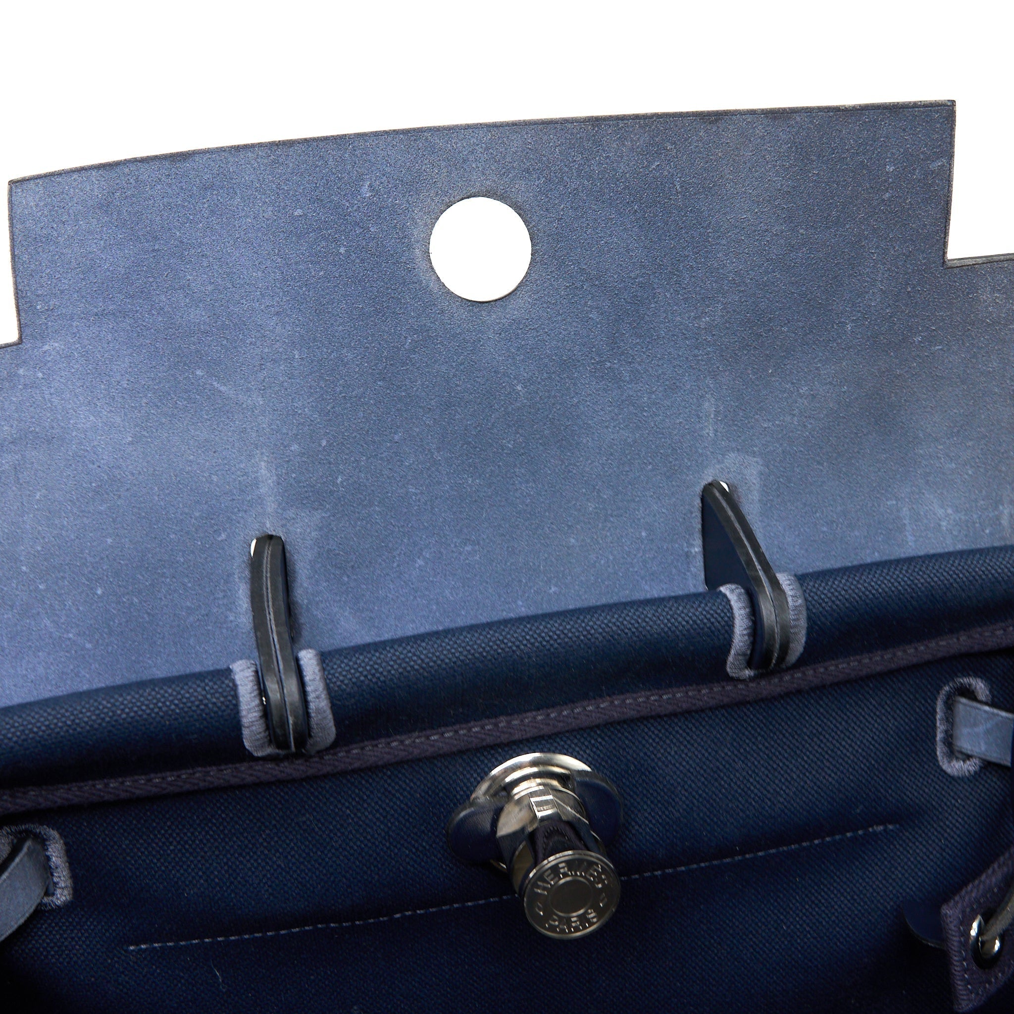 HERBAG BACKPACK CANVAS/LEATHER DARK BLUE/BLACK SHW