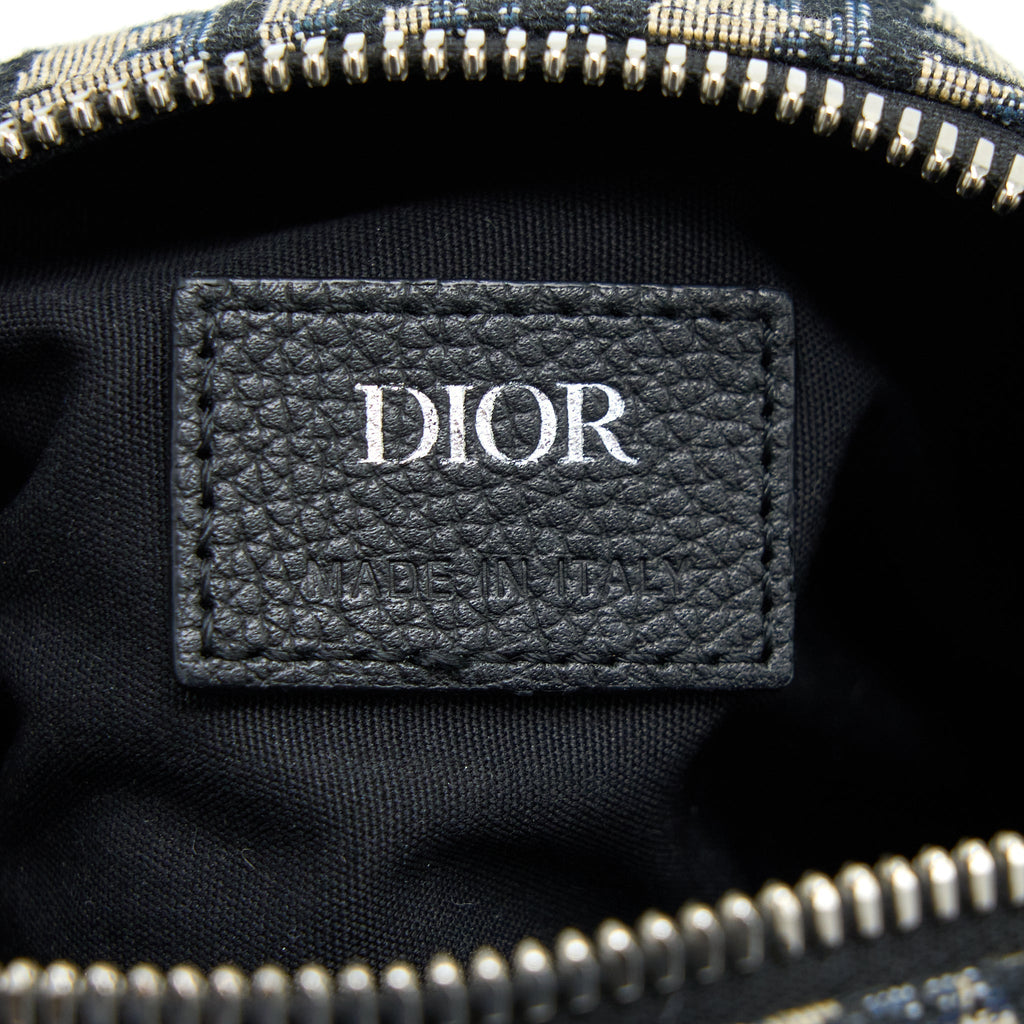 ROLLER MESSENGER BAG BLUE OBLIQUE JACQUARD
