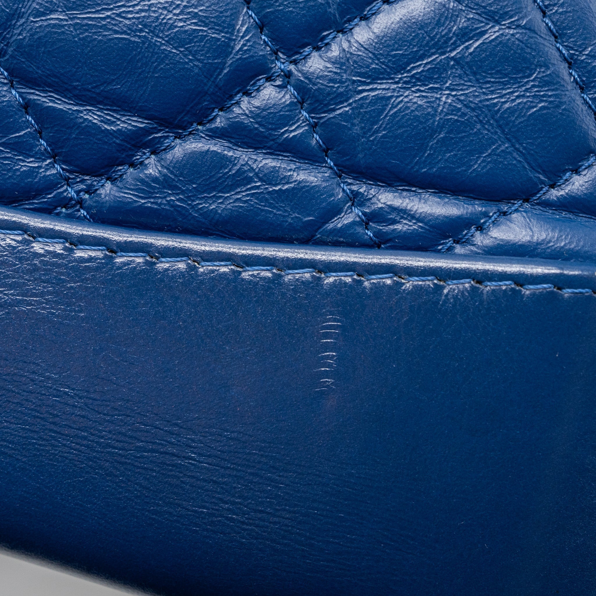 MEDIUM GABRIELLE BACKPACK AGED CALFSKIN BLUE MULTICOLOUR HARDWARE
