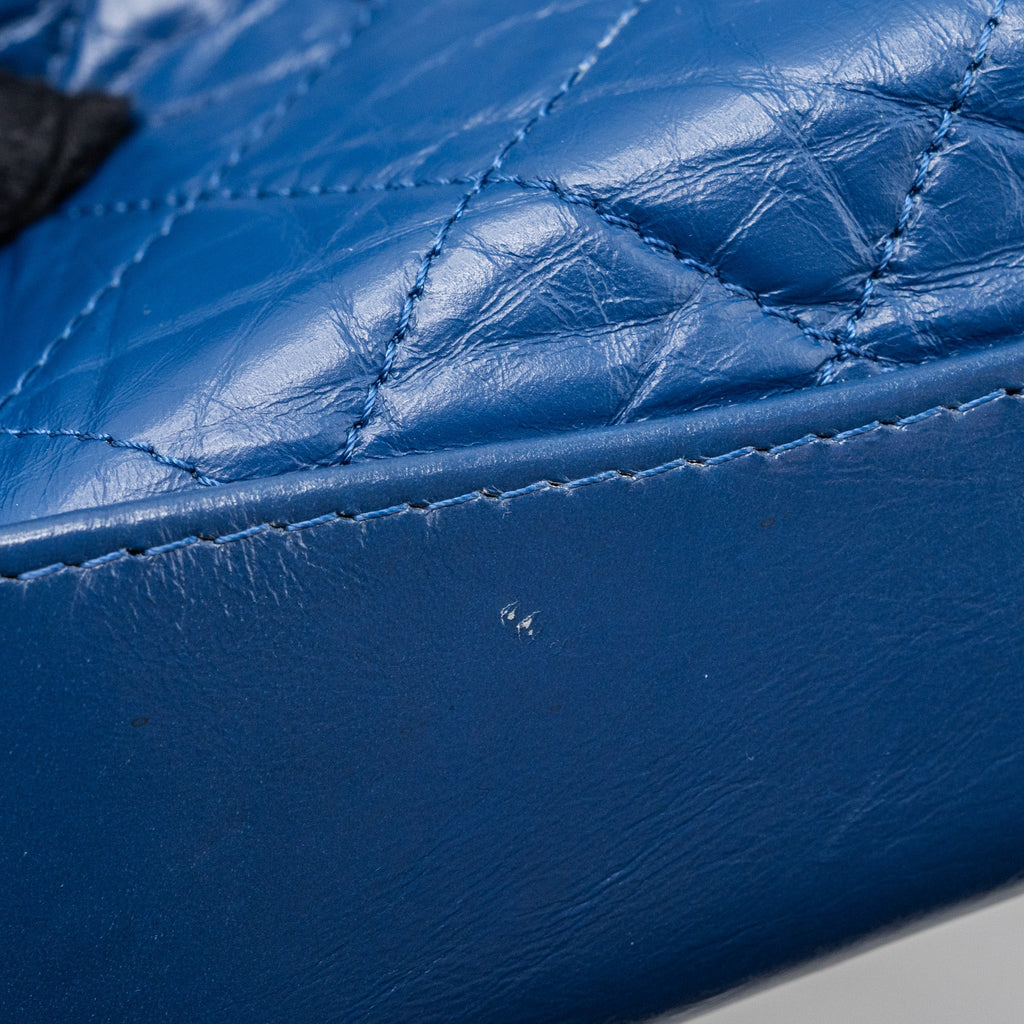MEDIUM GABRIELLE BACKPACK AGED CALFSKIN BLUE MULTICOLOUR HARDWARE