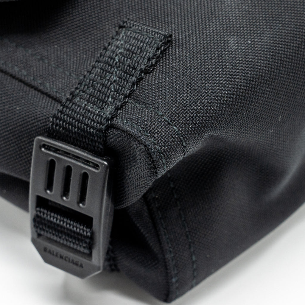 ARMY MESSENGER BAG BLACK RECYCLED NYLON BLACK/BLACK HARDWARE
