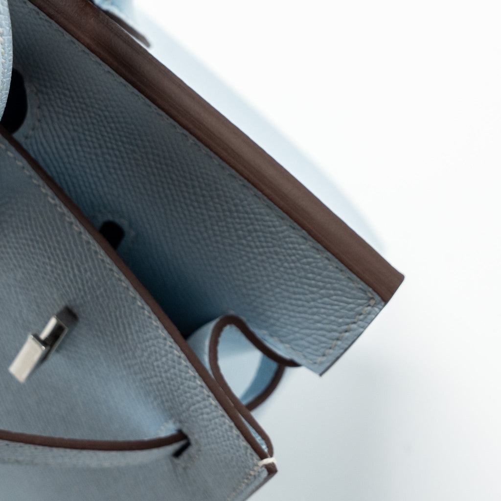 HERMES BIRKIN 25 EPSOM BLUE BRUME SHW