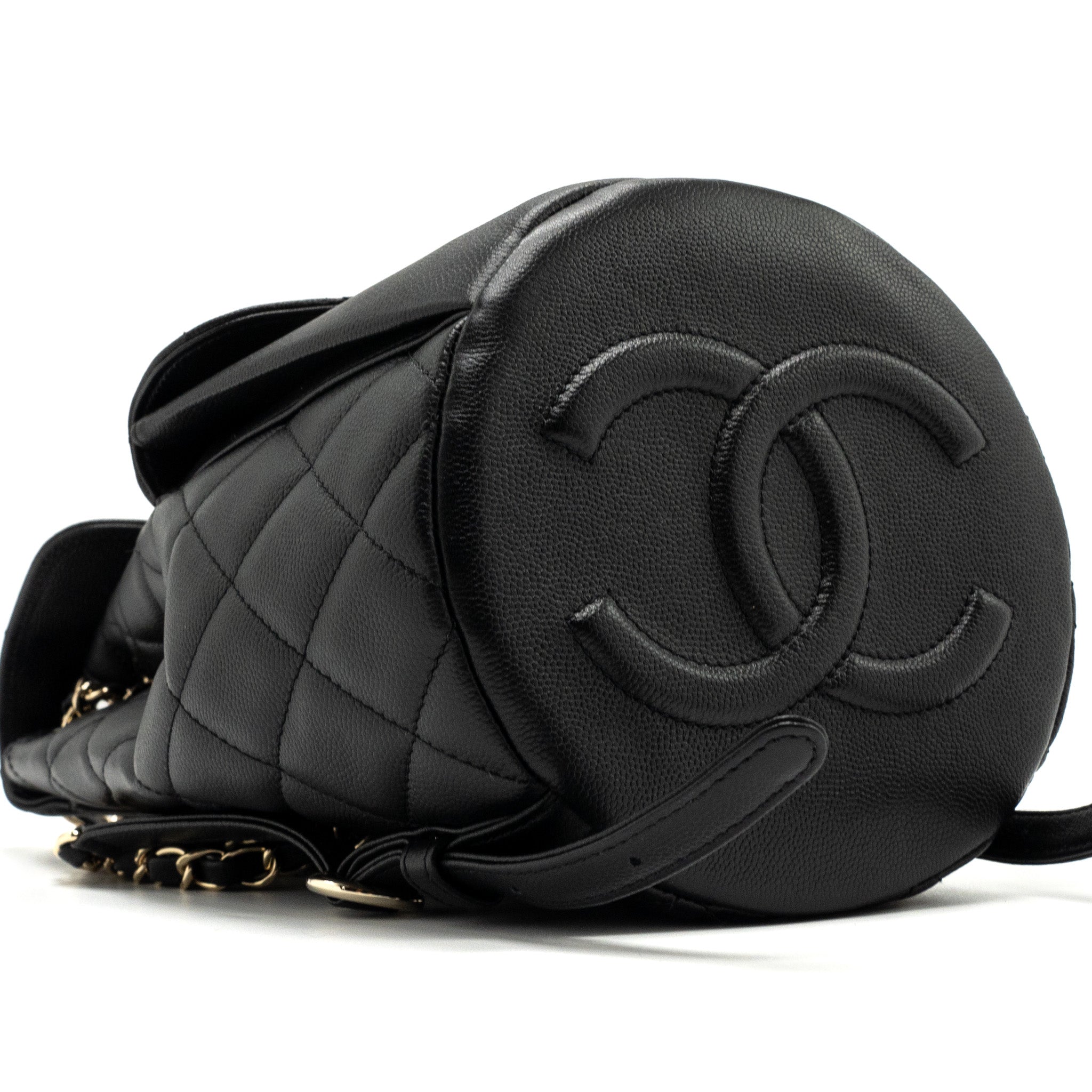 22S MINI BACKPACK CAVIAR BLACK LGHW(MICROCHIP)