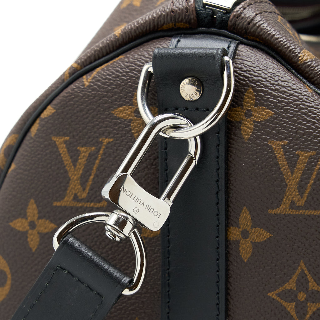 KEEPALL BANDOULIERE 45 MONOGRAM MACASSAR CANVAS SHW