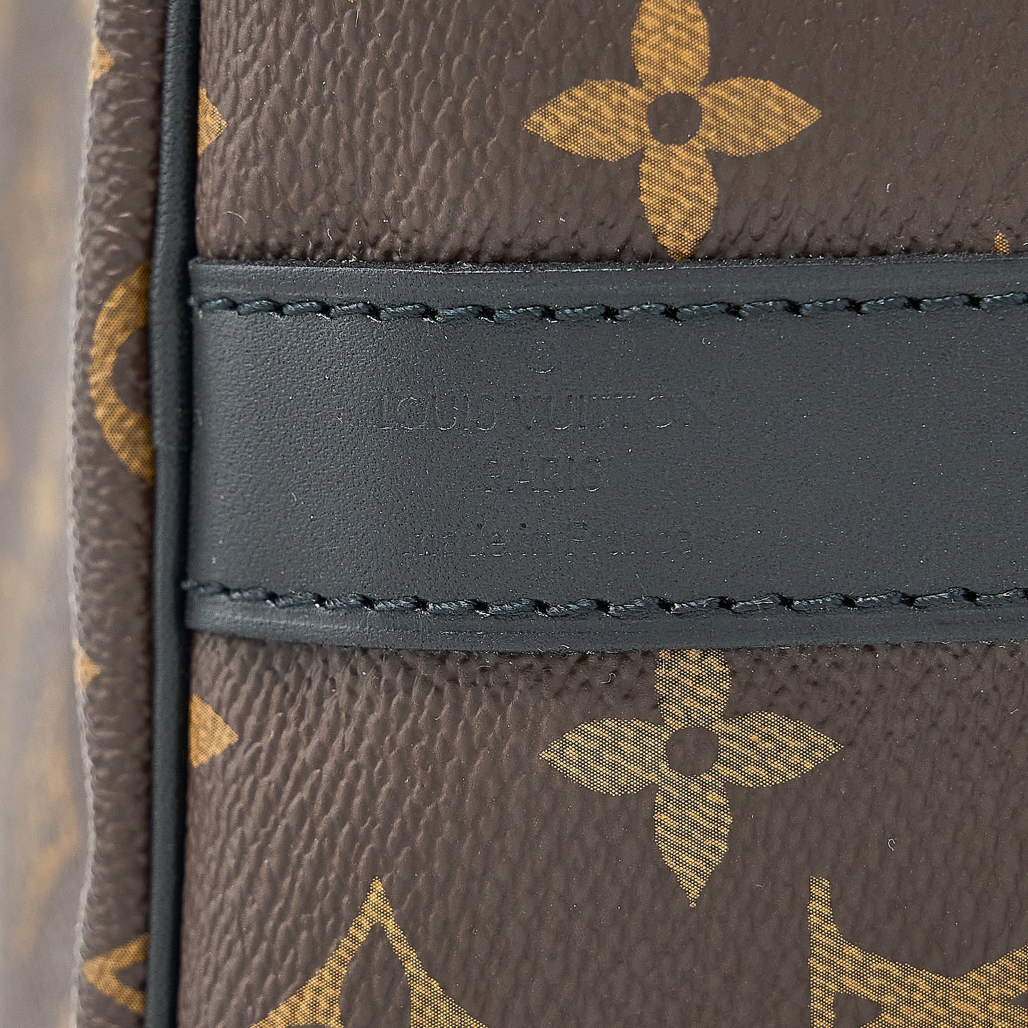 KEEPALL BANDOULIERE 45 MONOGRAM MACASSAR CANVAS SHW