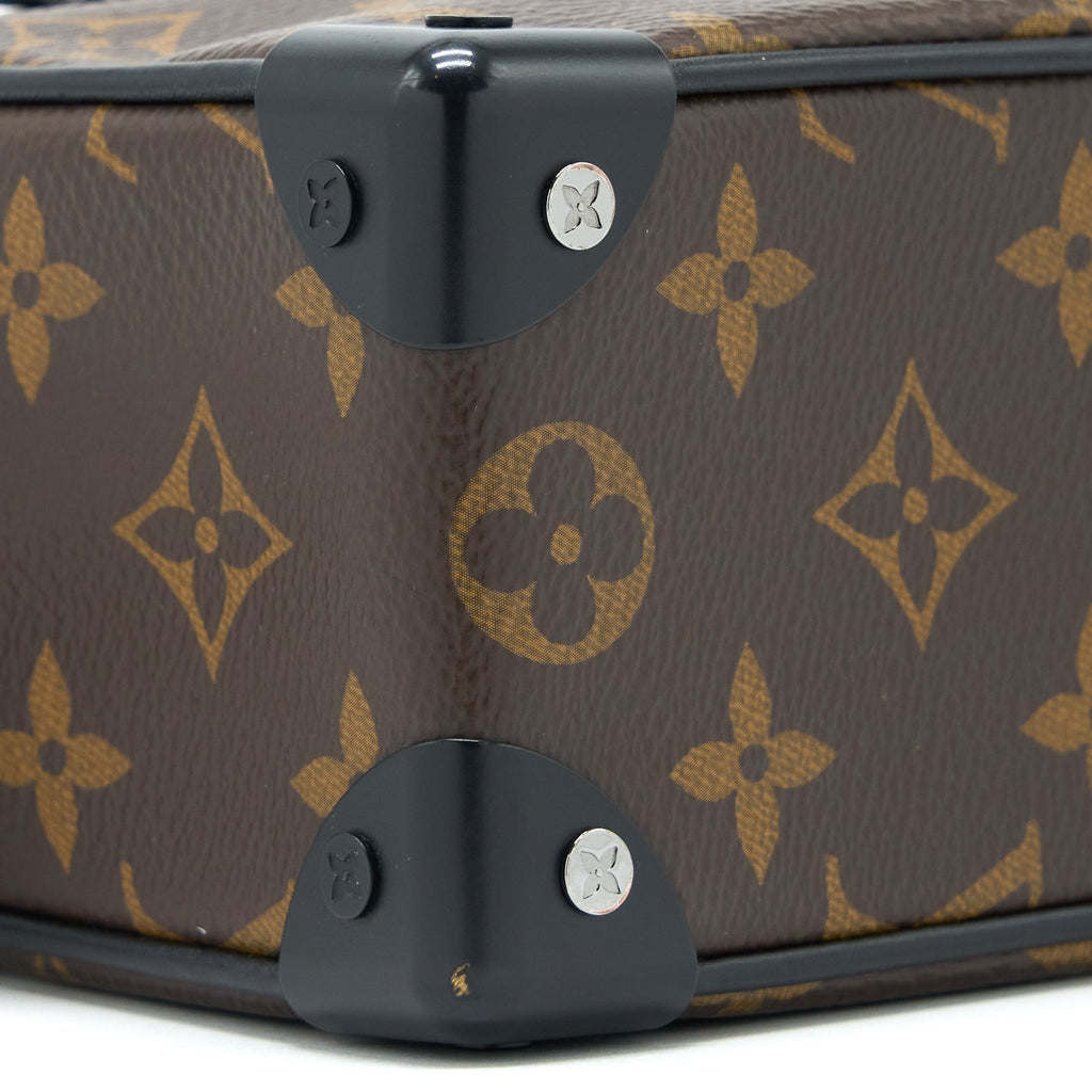 MINI SOFT TRUNK MONOGRAM CANVAN MATT-BLACK HARDWARE