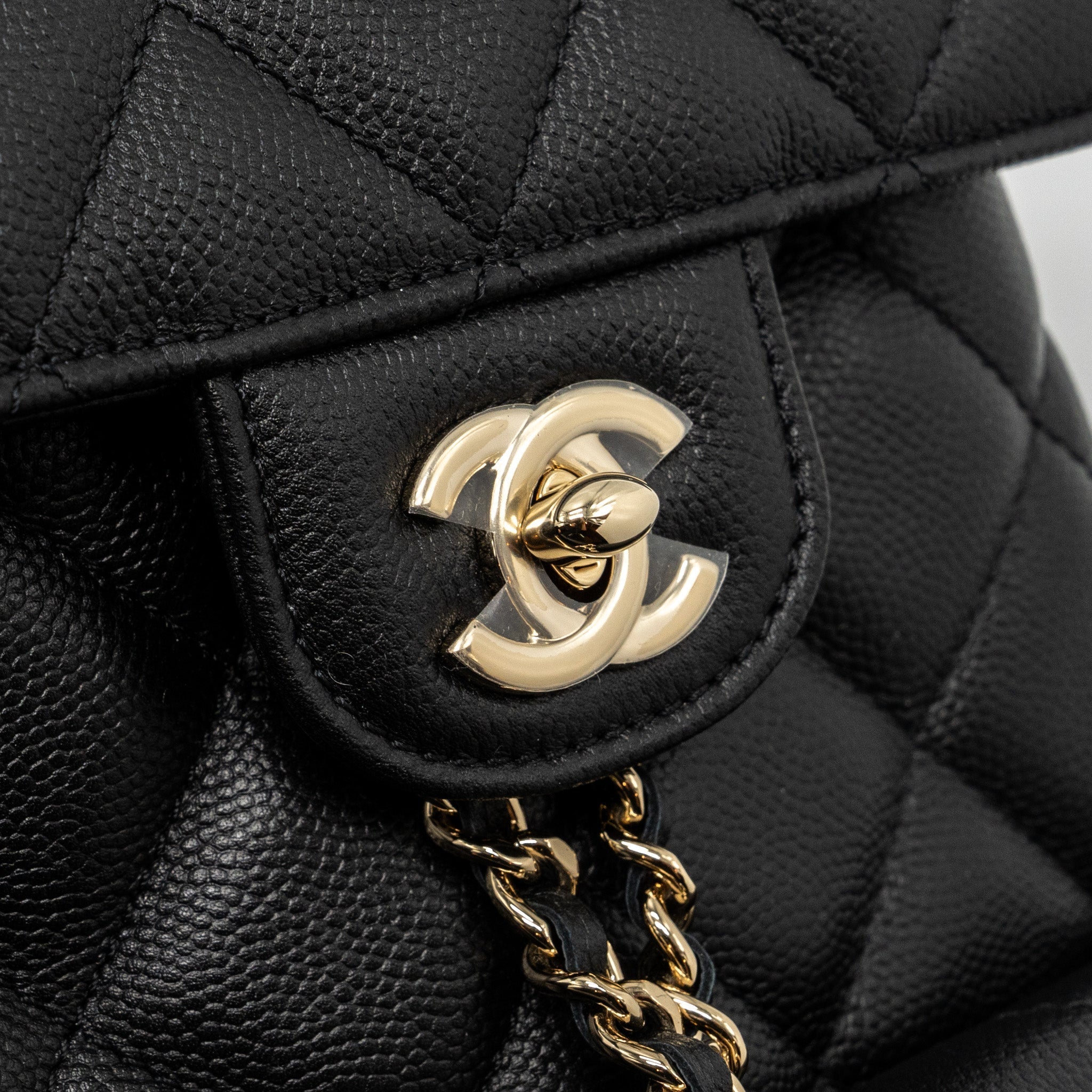 22S MINI BACKPACK CAVIAR BLACK LGHW(MICROCHIP)
