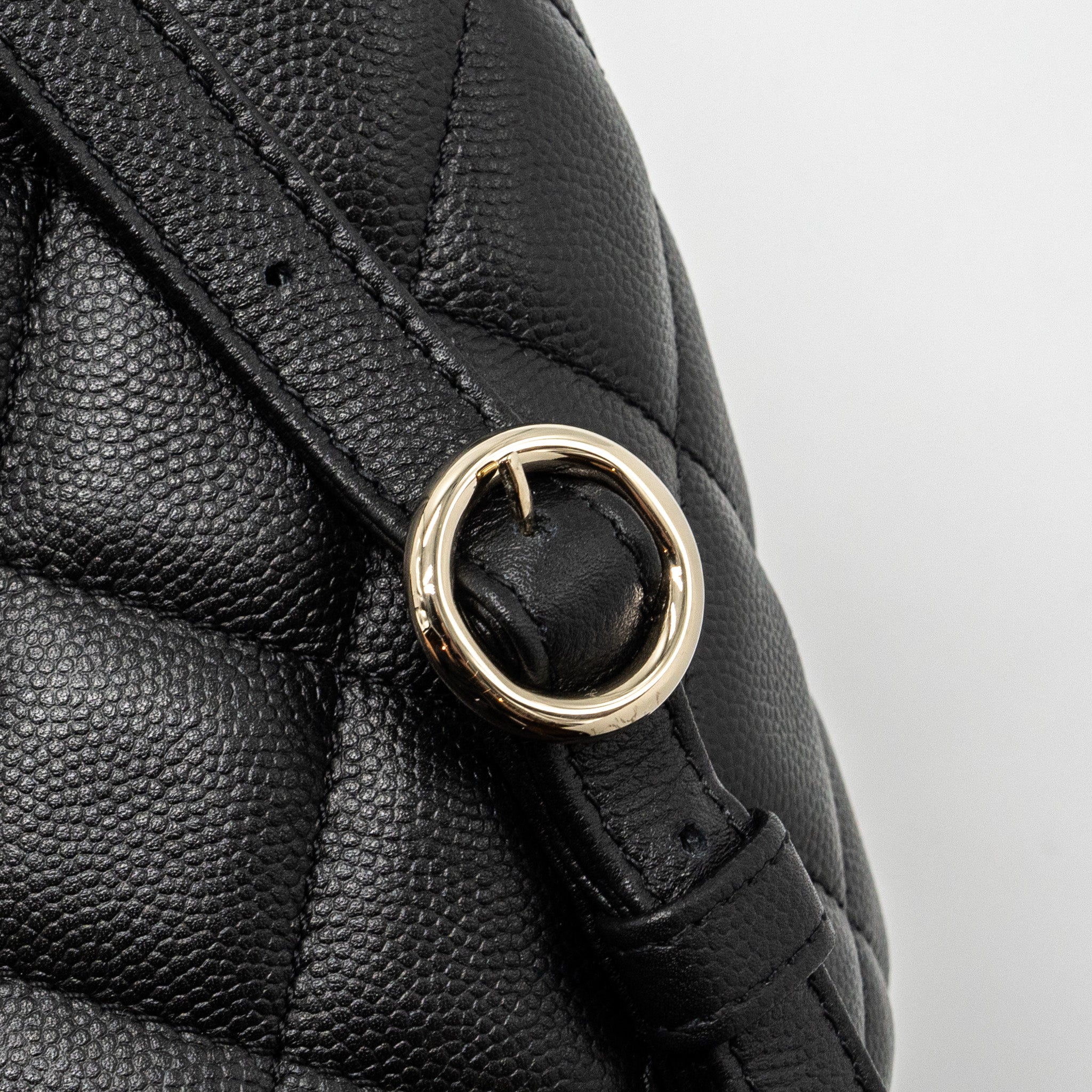 22S MINI BACKPACK CAVIAR BLACK LGHW(MICROCHIP)