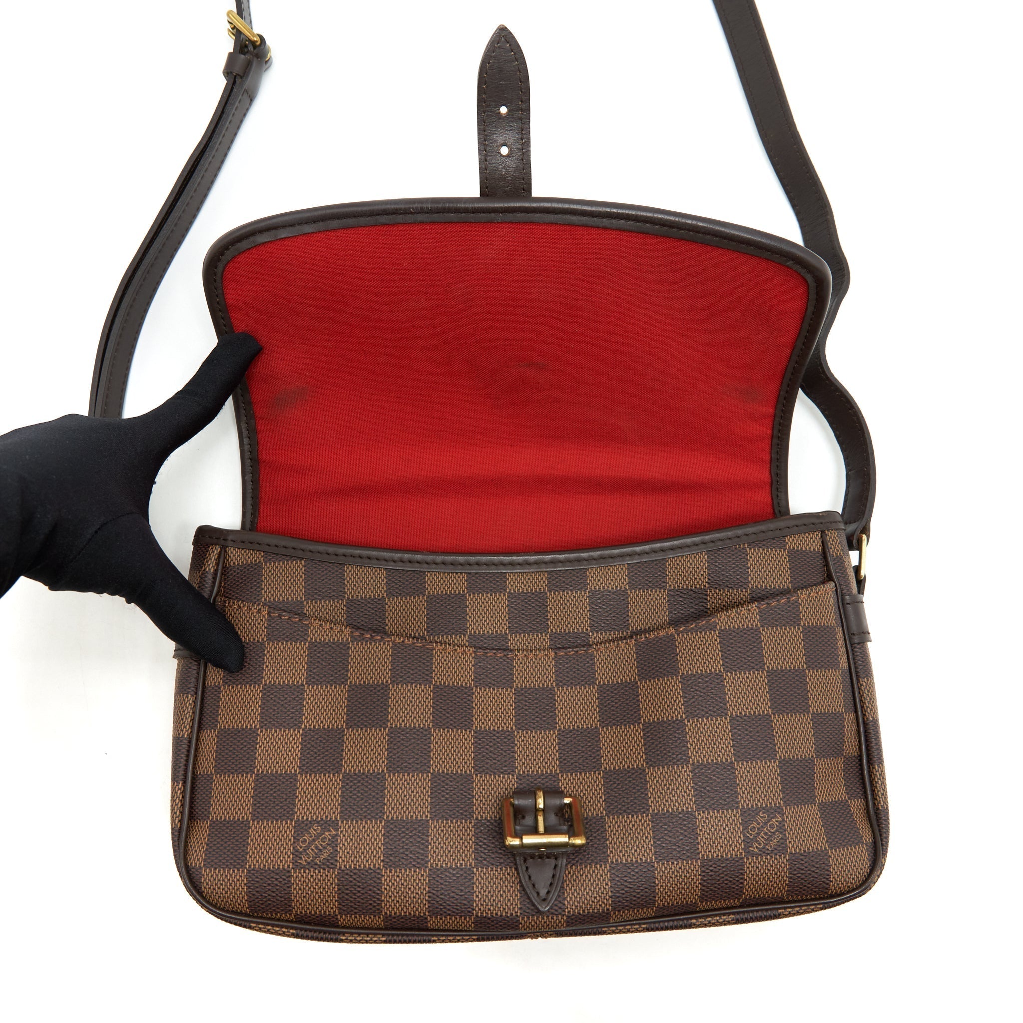 MESSENGER BAG DAMIER EBENE CANVAS GHW