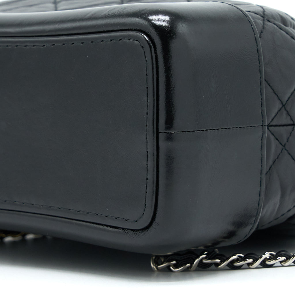 SMALL GABRIELLE BACKPACK AGED CALFSKIN BLACK MULTICOLOUR HARDWARE