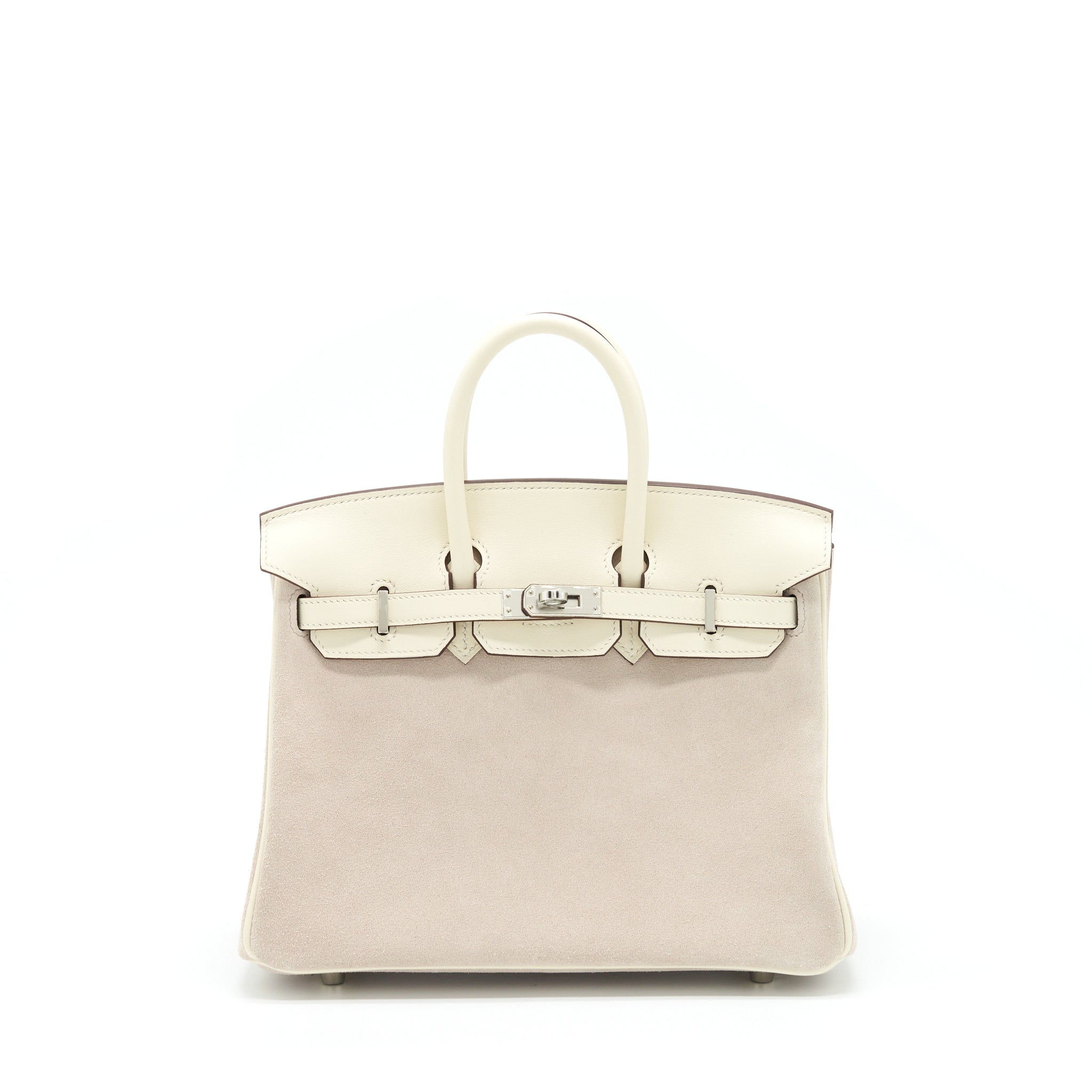 HERMES BIRKIN 25 GRIZZLY AND SWIFT NATA/GLYCINE SHW