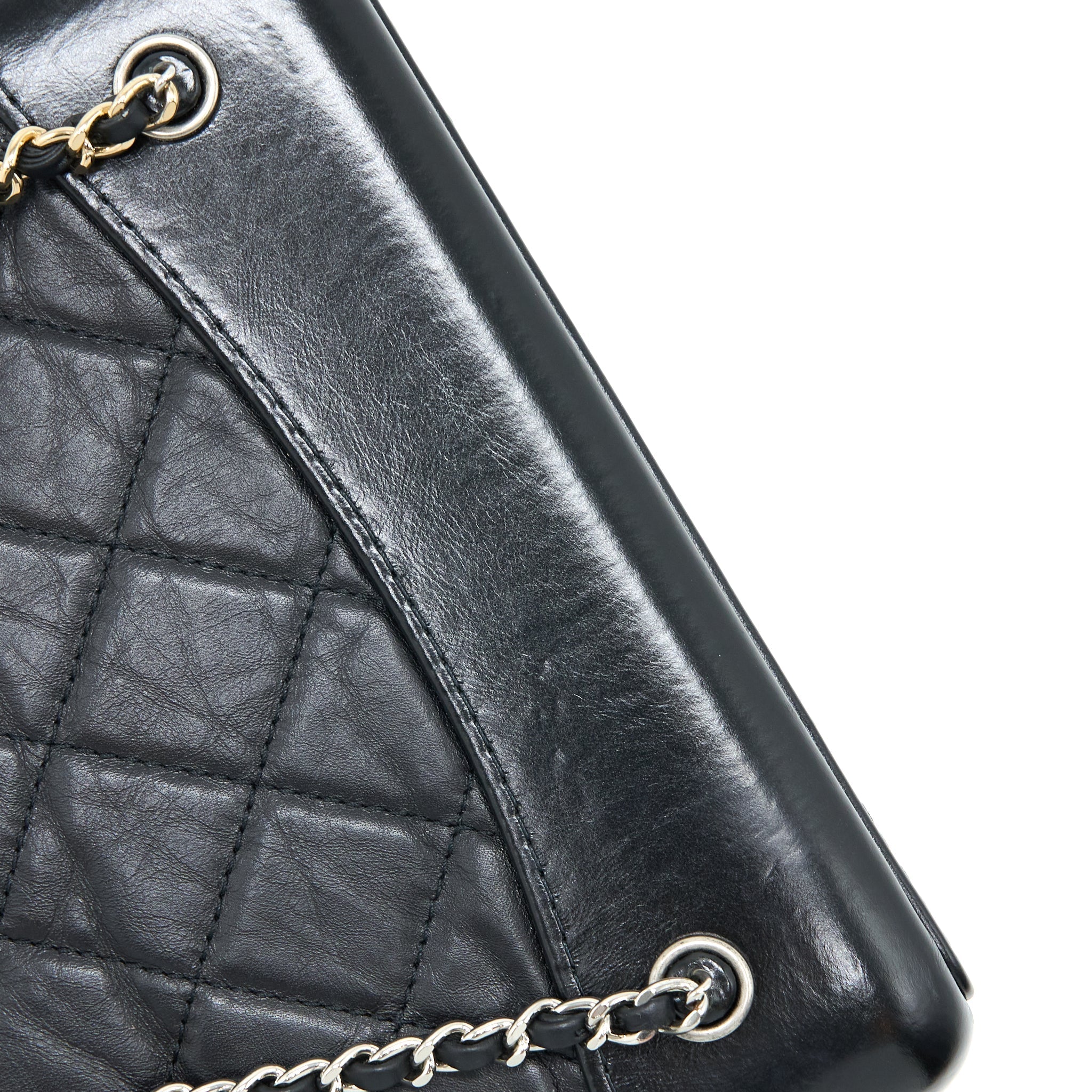 SMALL GABRIELLE BACKPACK AGED CALFSKIN BLACK MULTICOLOUR HARDWARE