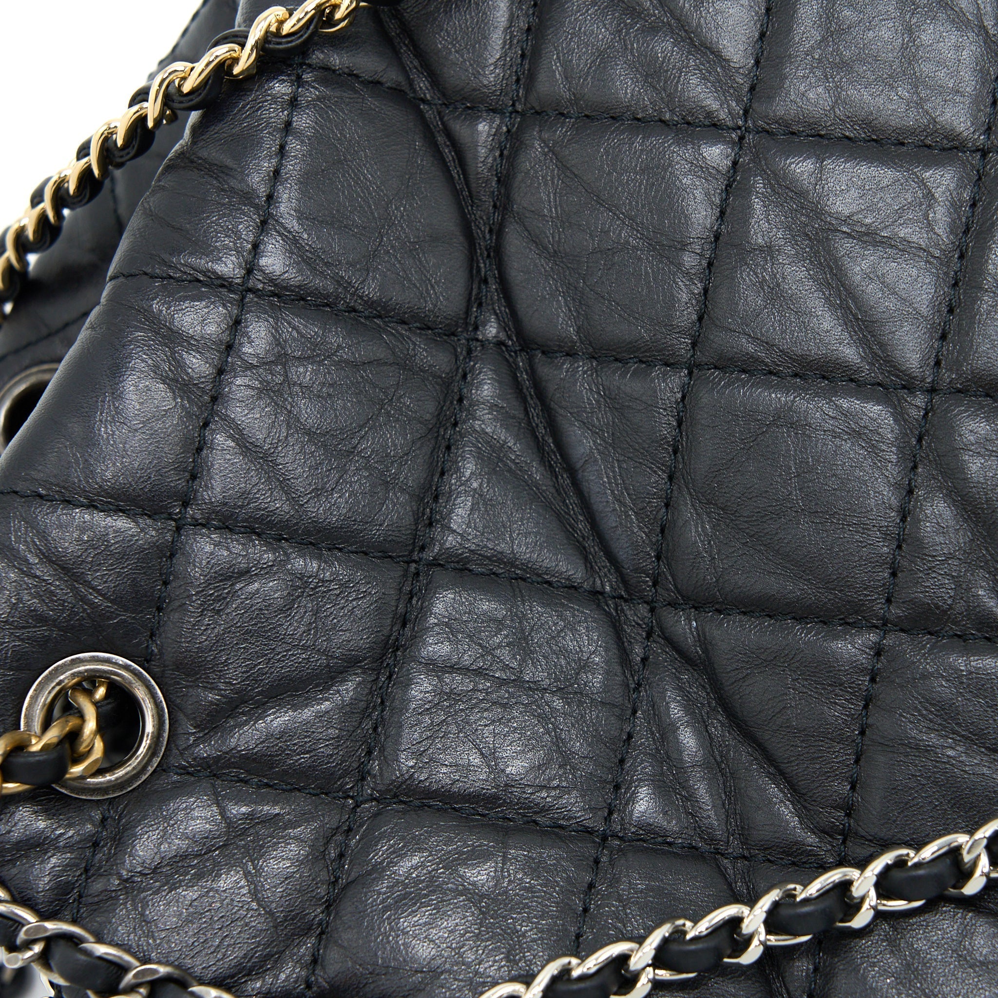 SMALL GABRIELLE BACKPACK AGED CALFSKIN BLACK MULTICOLOUR HARDWARE