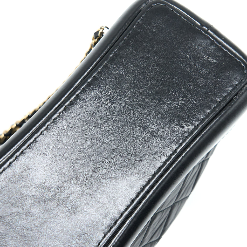 SMALL GABRIELLE BACKPACK AGED CALFSKIN BLACK MULTICOLOUR HARDWARE