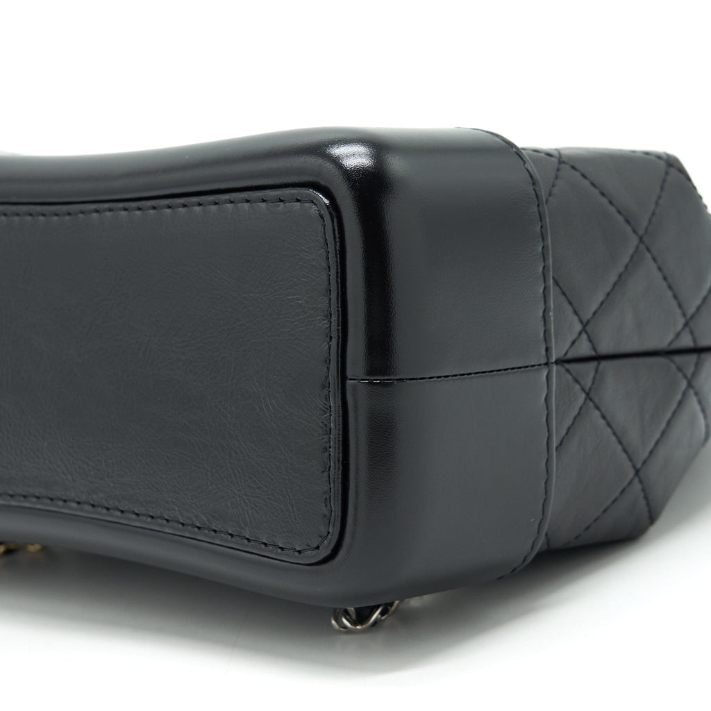 SMALL GABRIELLE BACKPACK CALFSKIN BLACK MULTICOLOUR HARDWARE