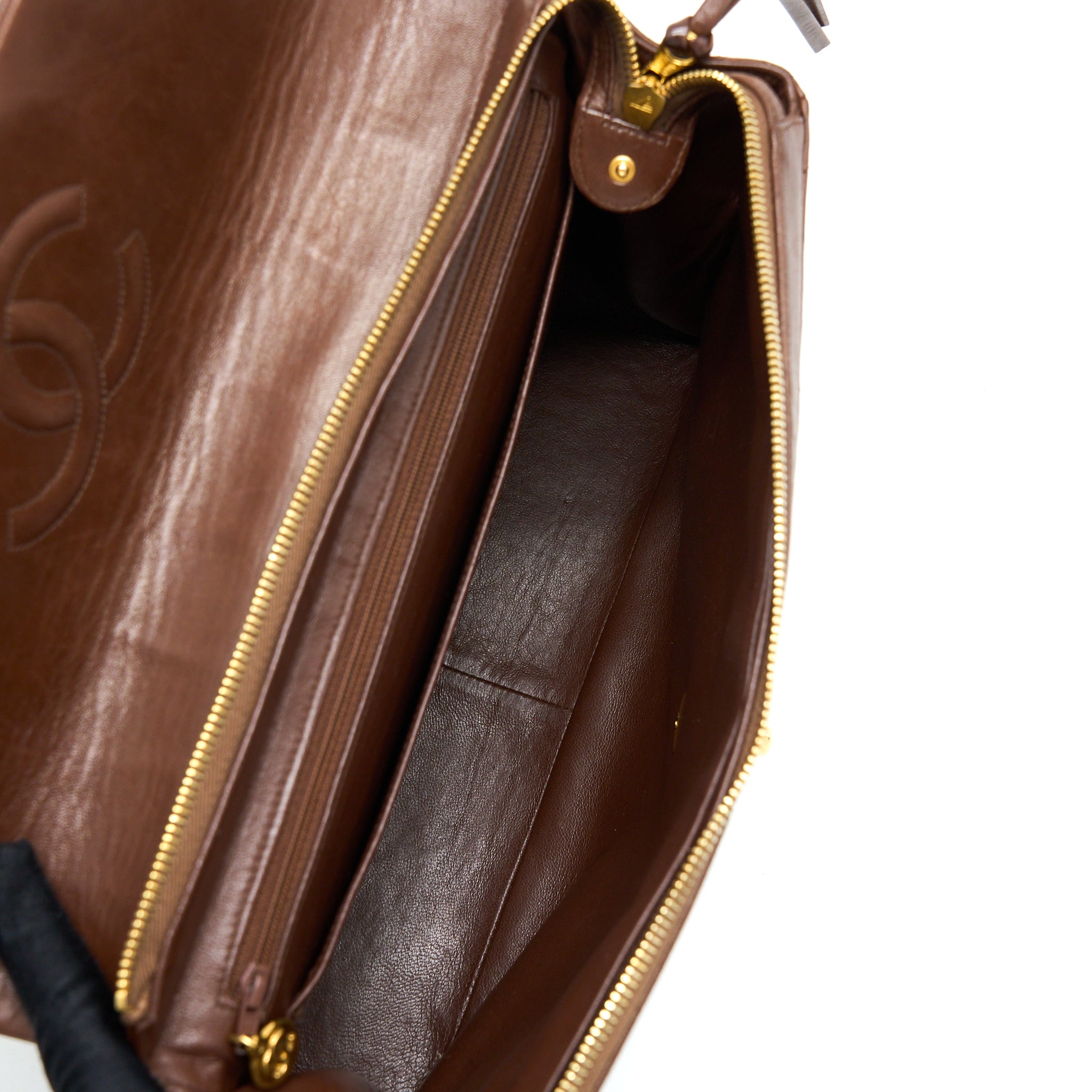 VINTAGE CLASSIC TIMELESS BACKPACK LAMBSKIN BROWN GHW