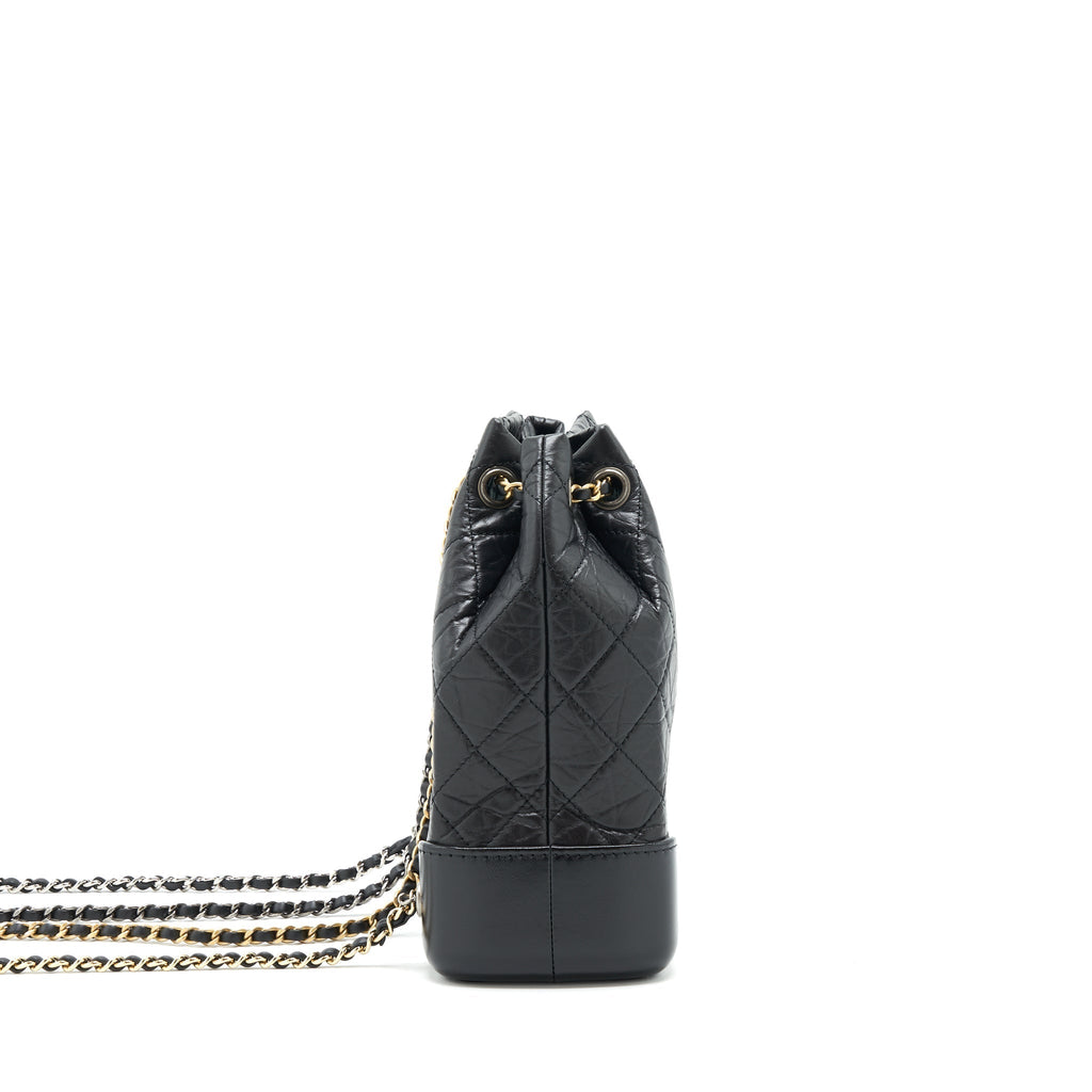 SMALL GABRIELLE BACKPACK BLACK RUTHENIUM SHW(MICROCHIP)