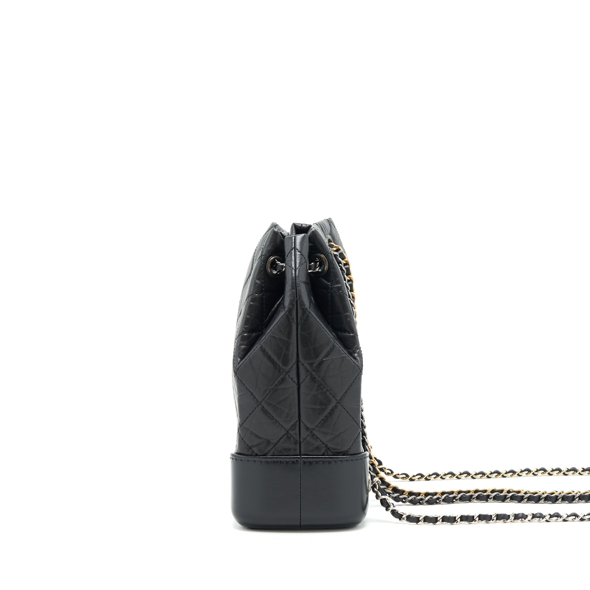 SMALL GABRIELLE BACKPACK BLACK RUTHENIUM SHW(MICROCHIP)