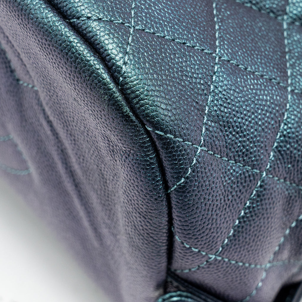 18B FILIGREE BACKPACK CAVIAR IRIDESCENT DARK TURQUOISE MULTICOLOUR HARDWARE