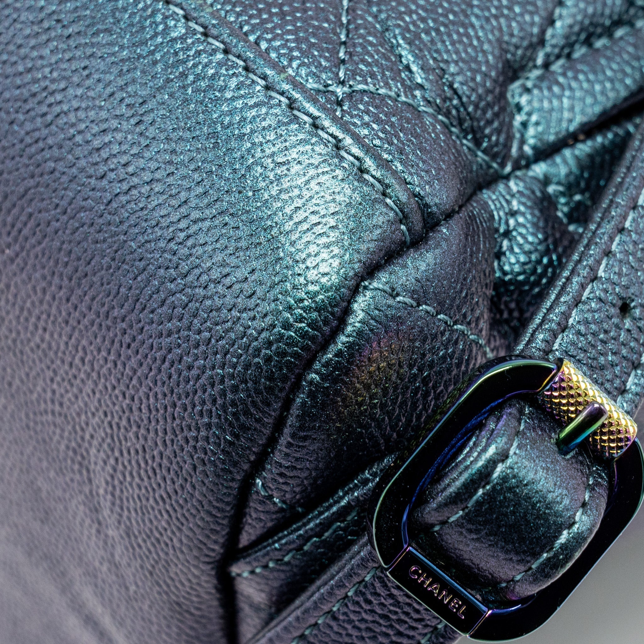18B FILIGREE BACKPACK CAVIAR IRIDESCENT DARK TURQUOISE MULTICOLOUR HARDWARE