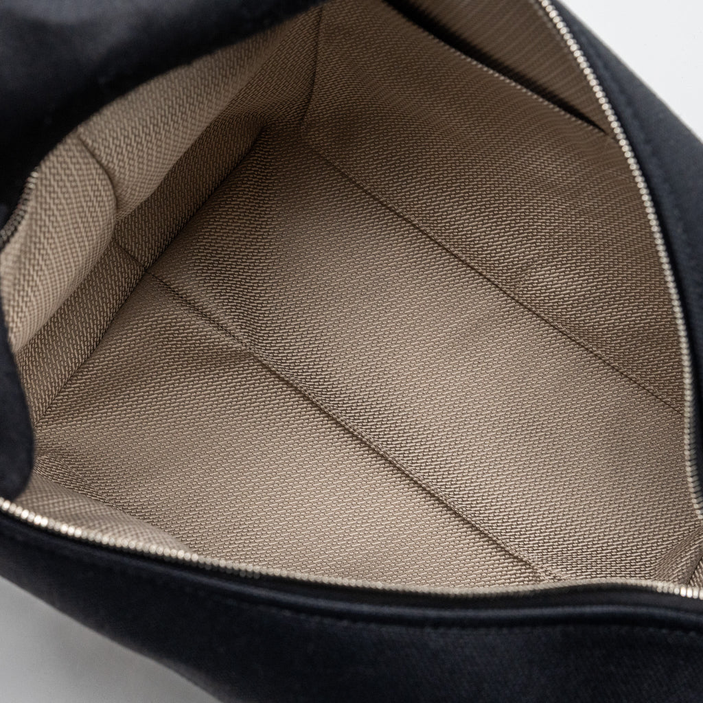 TROUSSE DE TOILETTE BRIDE A BRAC TRAVEL POUCH CANVAS BLACK/BLUE NUIT SHW