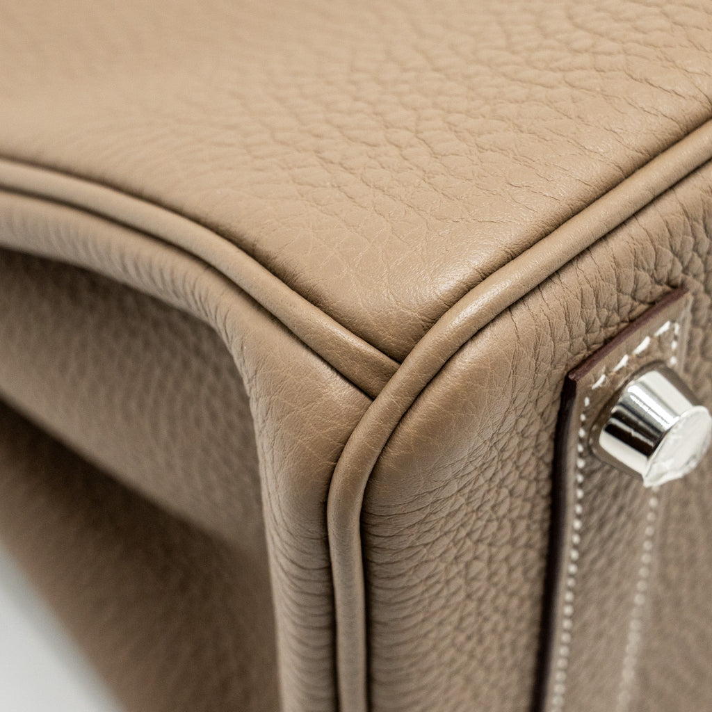 HERMES BIRKIN 25 TOGO ETOUPE SHW