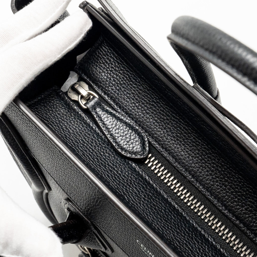 MICRO LUGGAGE BAG CALFSKIN BLACK SHW