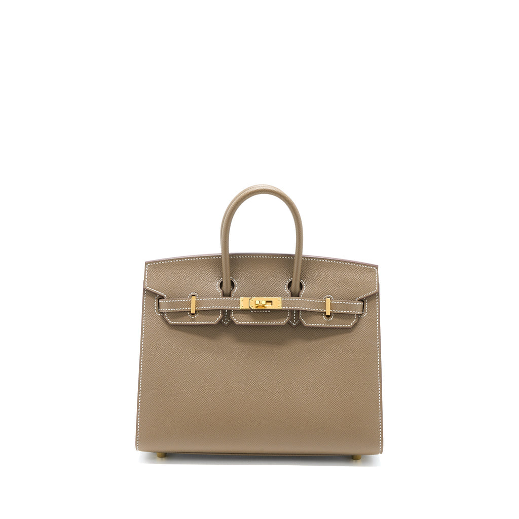 HERMES BIRKIN 25 EPSOM ETOUPE GHW