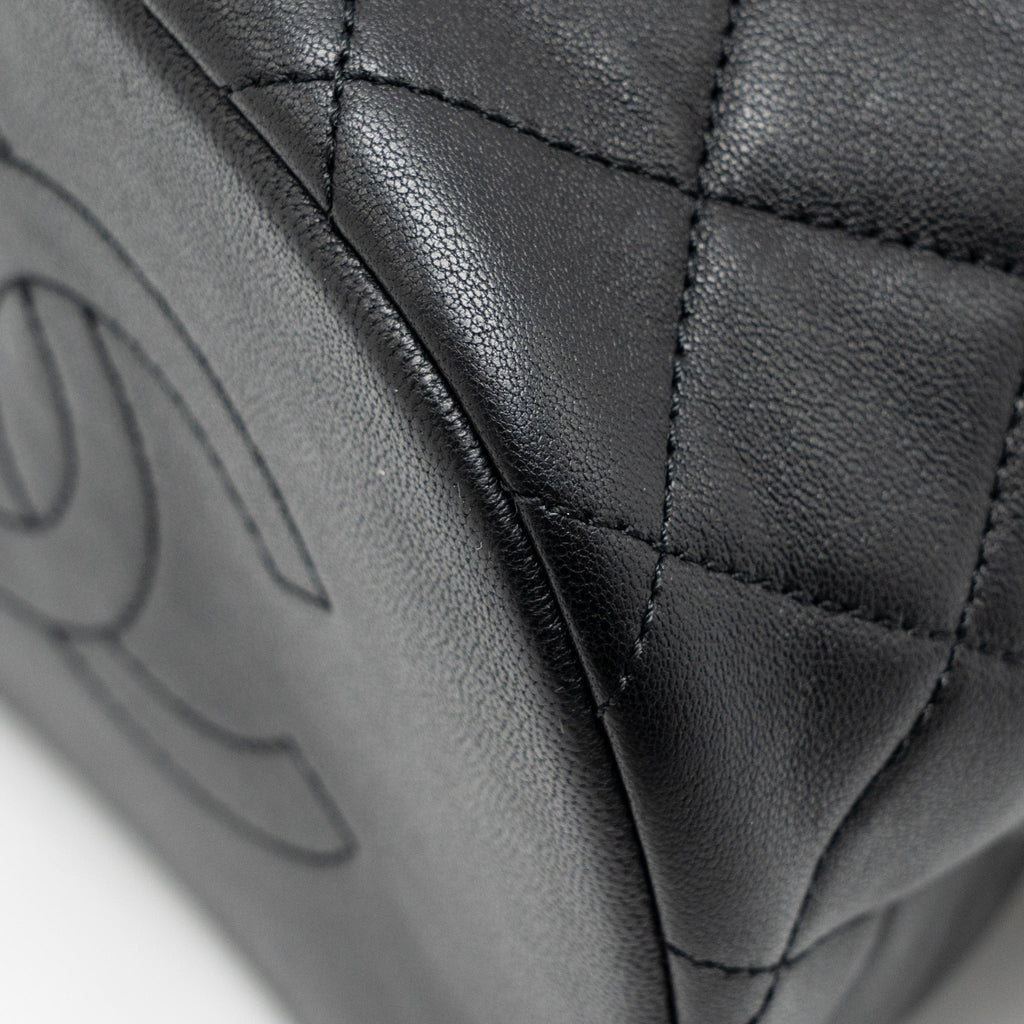 QUILTED METALLIC BUBBLE BACKPACK LAMBSKIN BLACK MULTICOLOUR HARDWARE