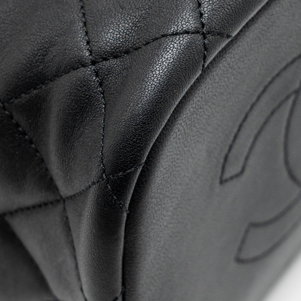 QUILTED METALLIC BUBBLE BACKPACK LAMBSKIN BLACK MULTICOLOUR HARDWARE