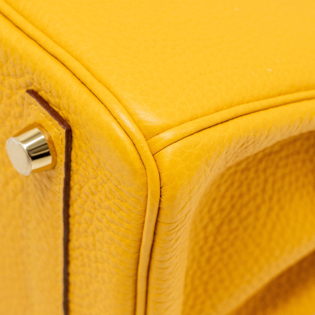 HERMES BIRKIN 25 TOGO 9D JAUNE AMBER GHW