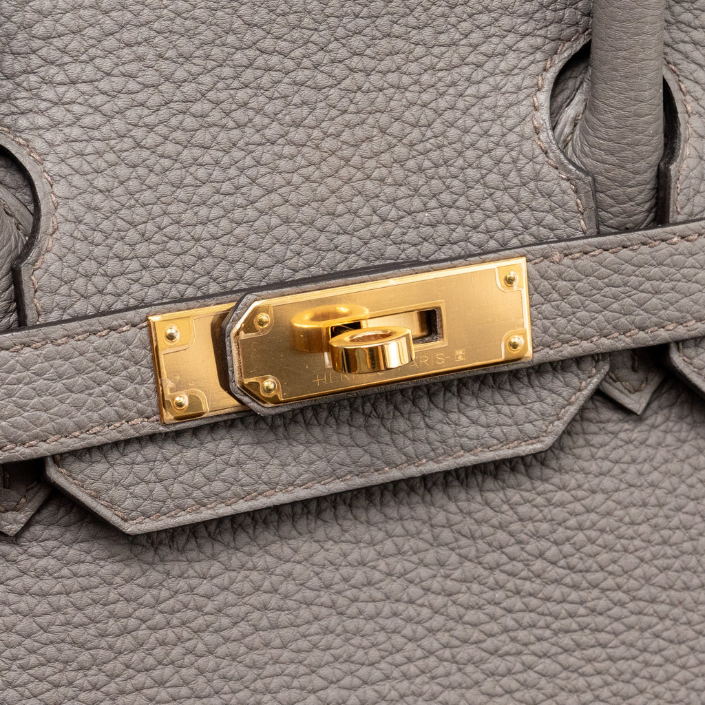 HERMES BIRKIN 30 TOGO GRIS ETAIN RGHW