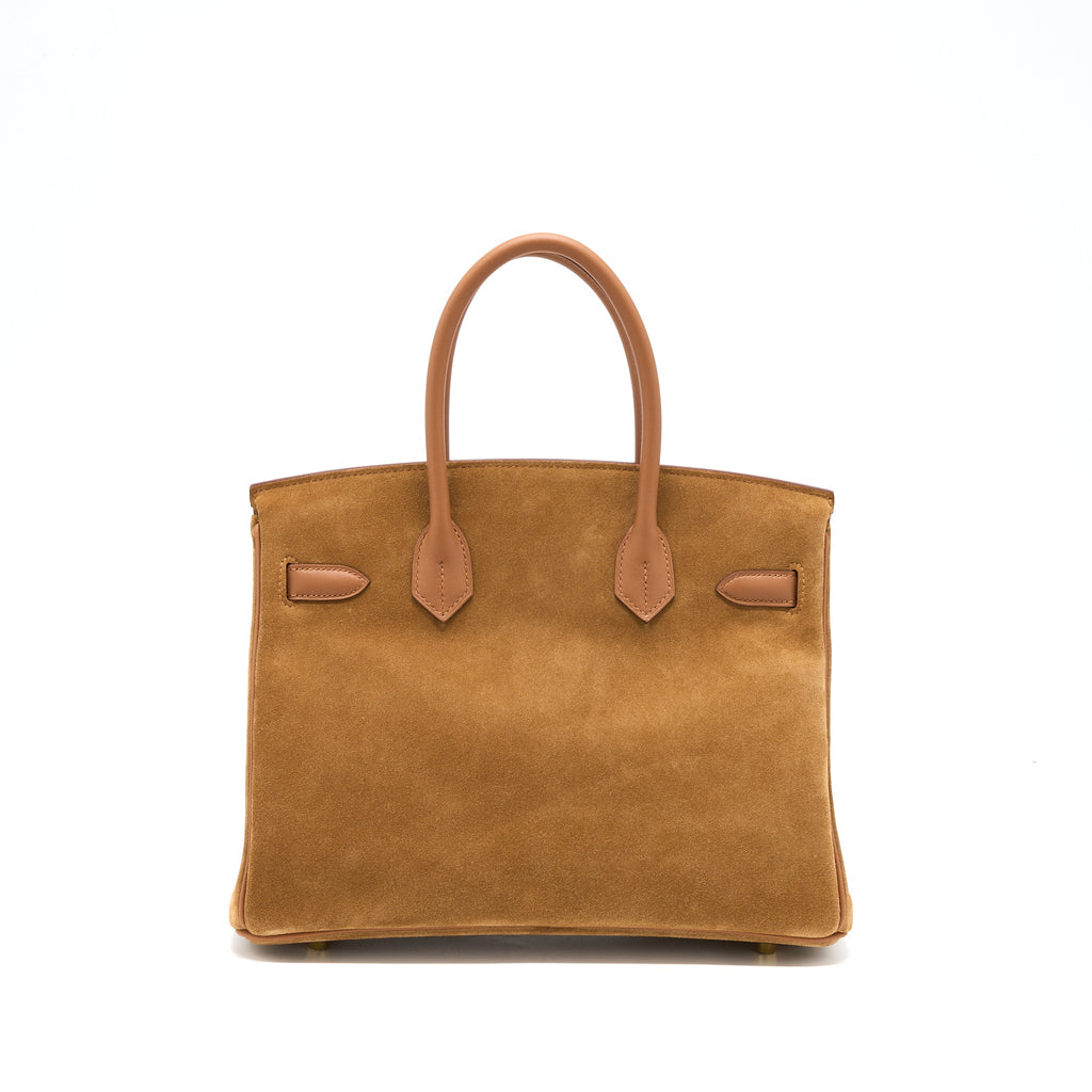 HERMES BIRKIN 30 GRIZZLY/SWIFT CHAMOIS/GOLD GHW