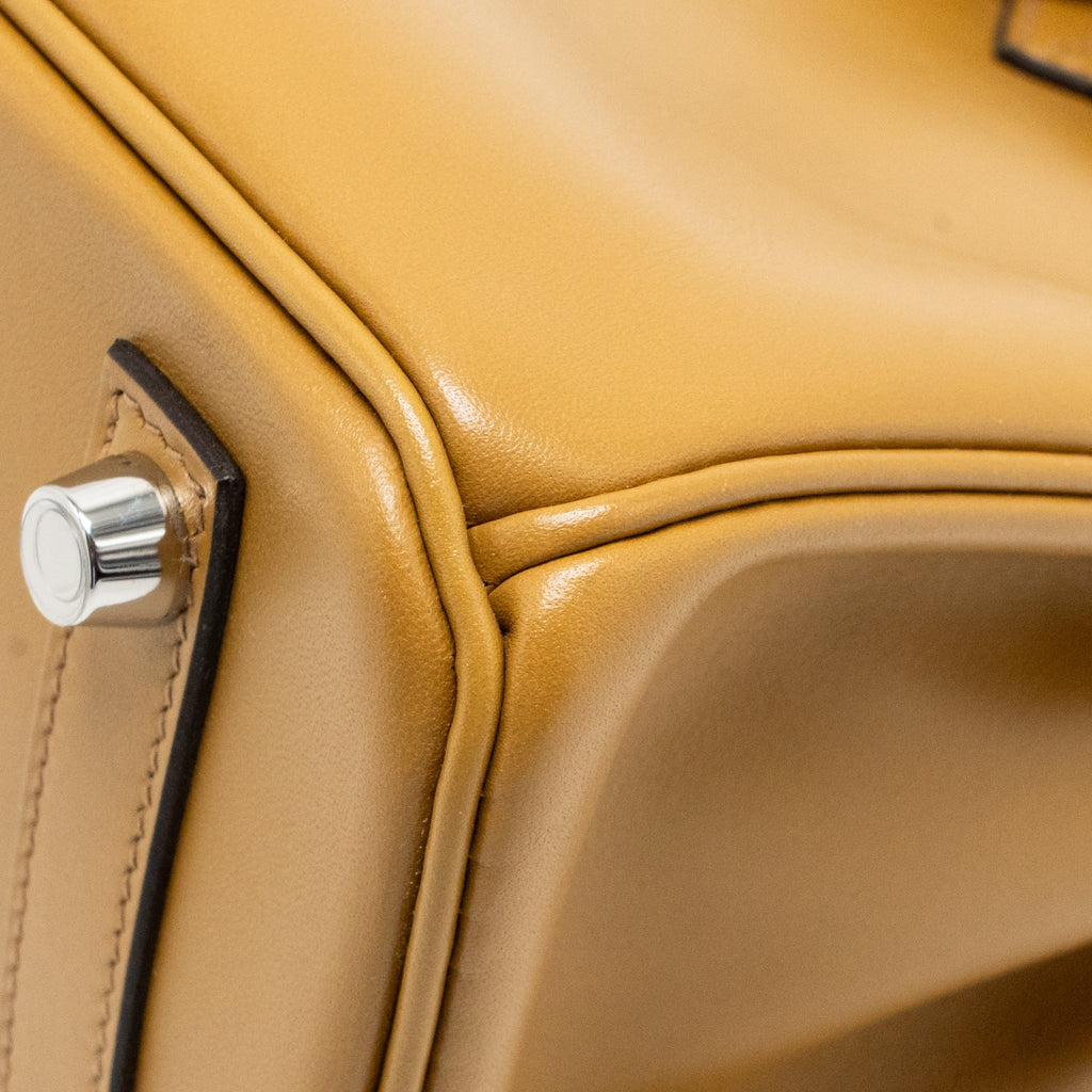 HERMES BIRKIN 25 TADELAKT LEATHER POUSSIERE SHW