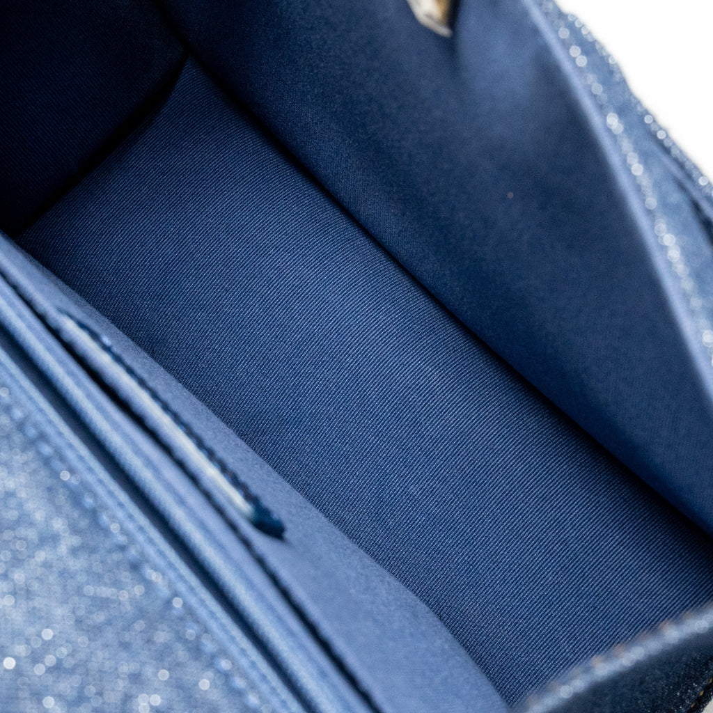 23S FLAP BACKPACK DENIM BLUE GHW (MICROCHIP)