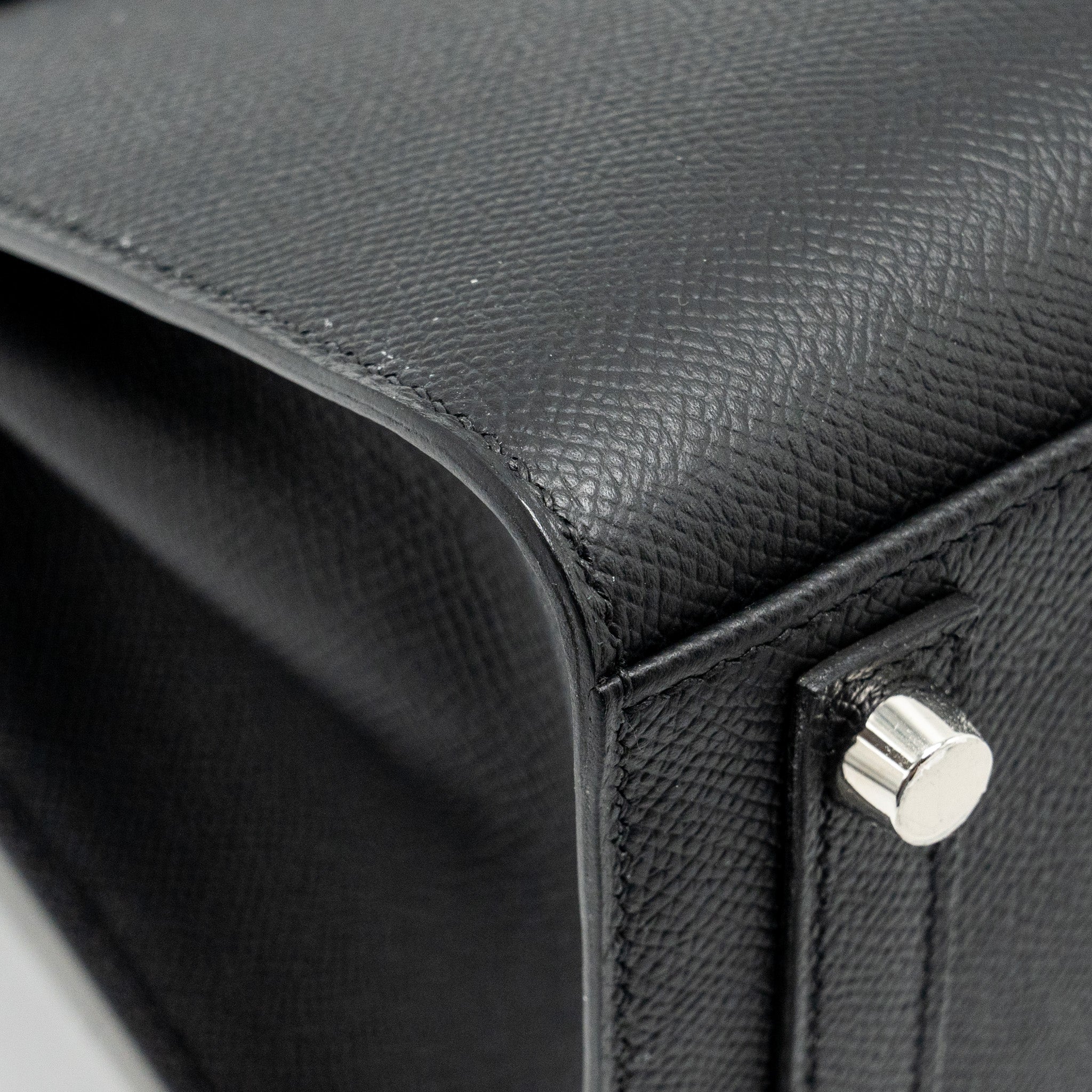 HERMES BIRKIN 25 EPSOM BLACK SHW