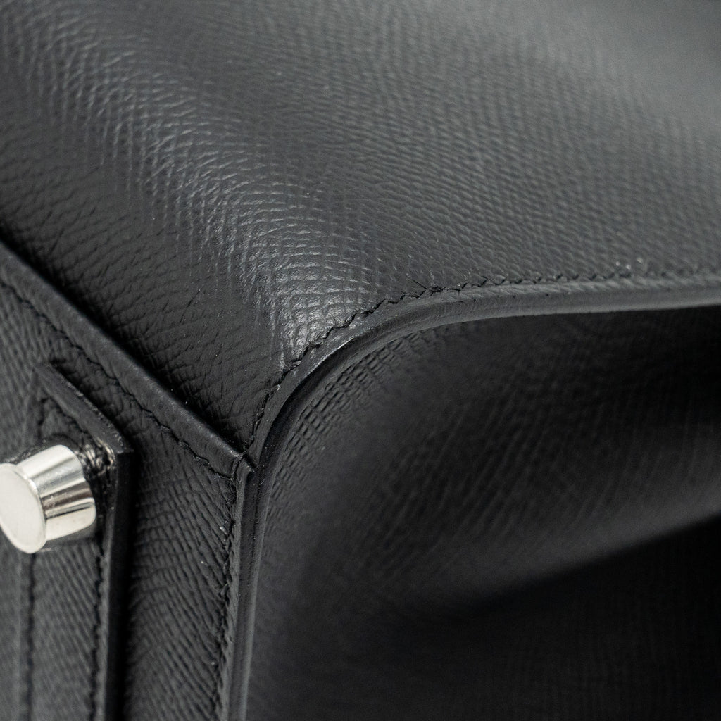 HERMES BIRKIN 25 EPSOM BLACK SHW
