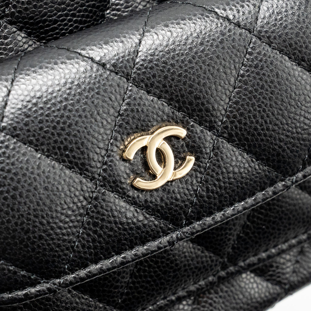 MINI BACKPACK / CROSSBODY BAG CAVIAR BLACK LGHW (MICROCHIP)