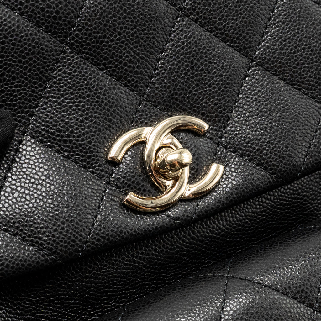 TRIPLE POCKET BACKPACK CAVIAR BLACK LGHW (MICROCHIP)
