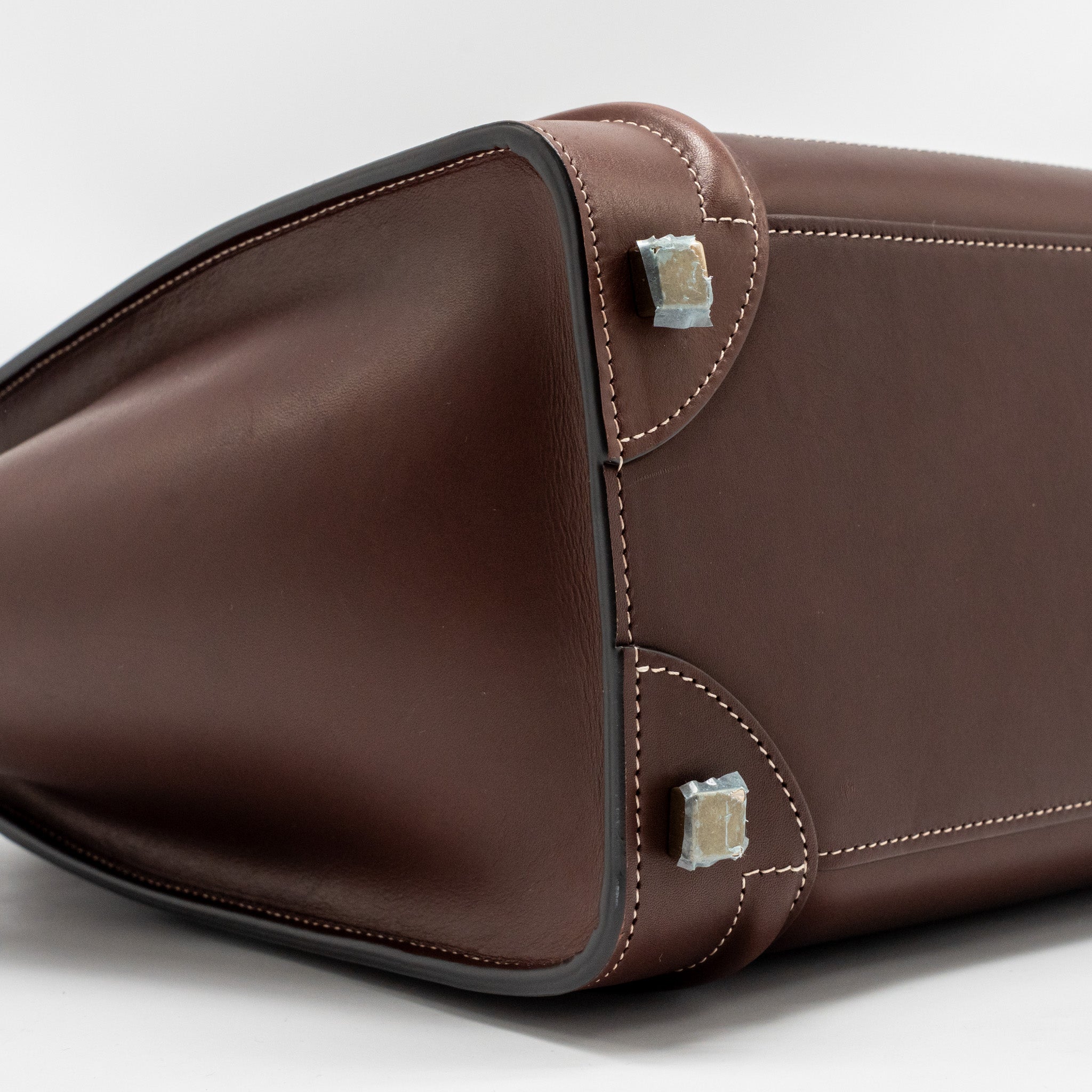 MICRO LUGGAGE BAG CALFSKIN BURGUNDY GHW
