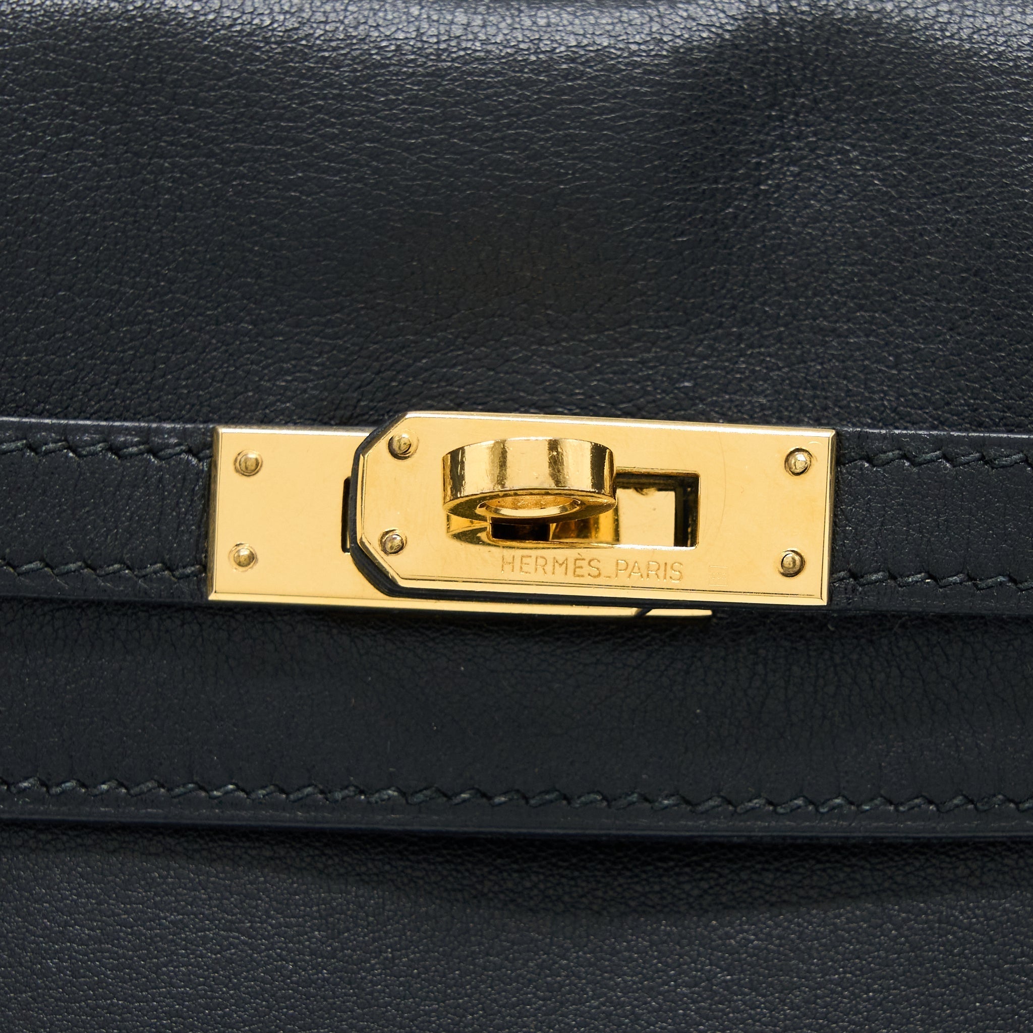 VINTAGE KELLY ADO 20CM SWIFT BLACK GHW