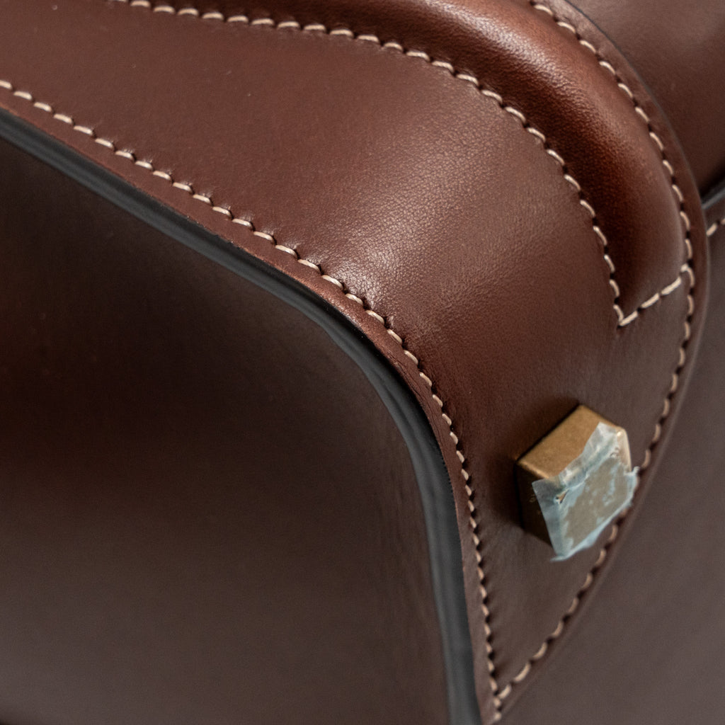 MICRO LUGGAGE BAG CALFSKIN BURGUNDY GHW