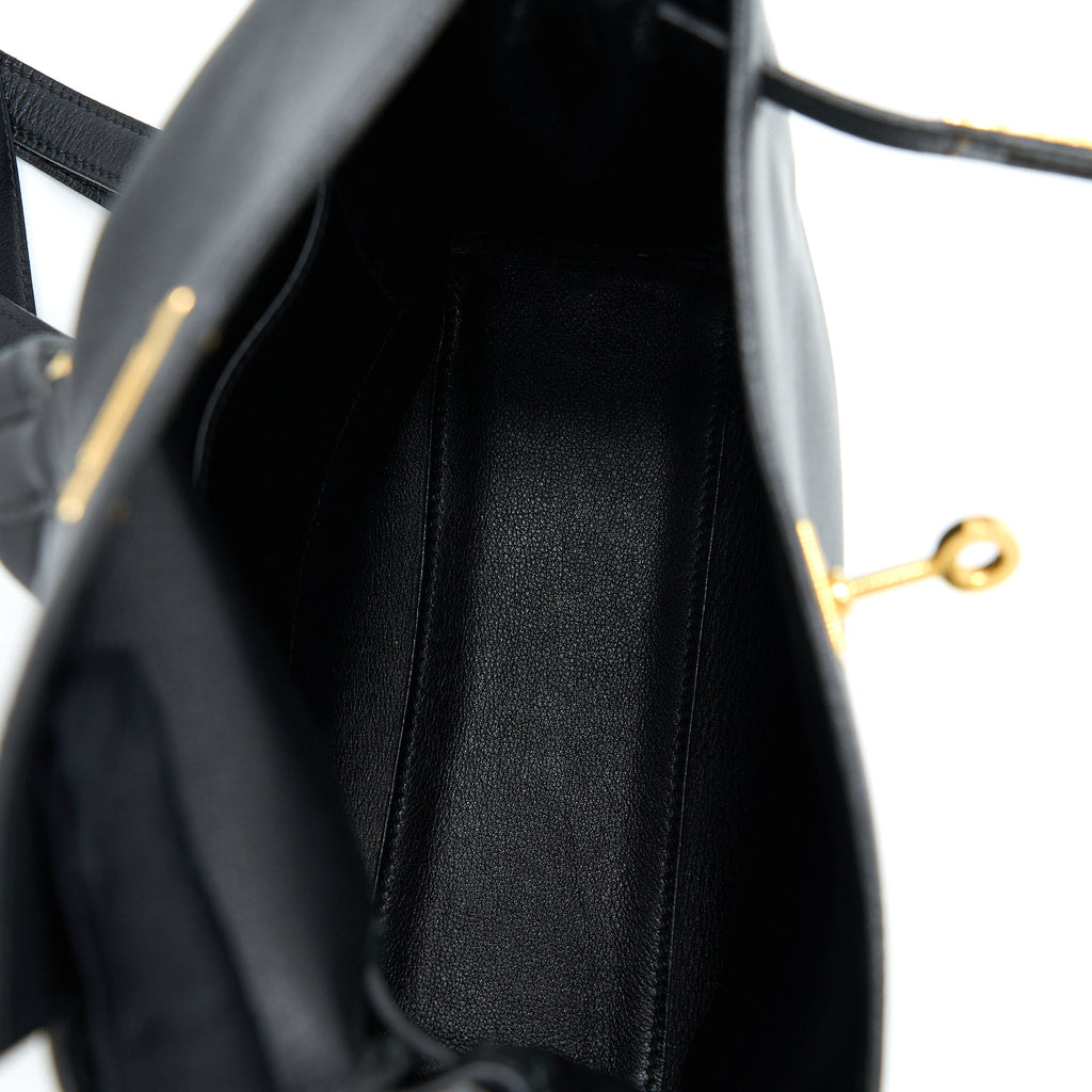 VINTAGE KELLY ADO 20CM SWIFT BLACK GHW