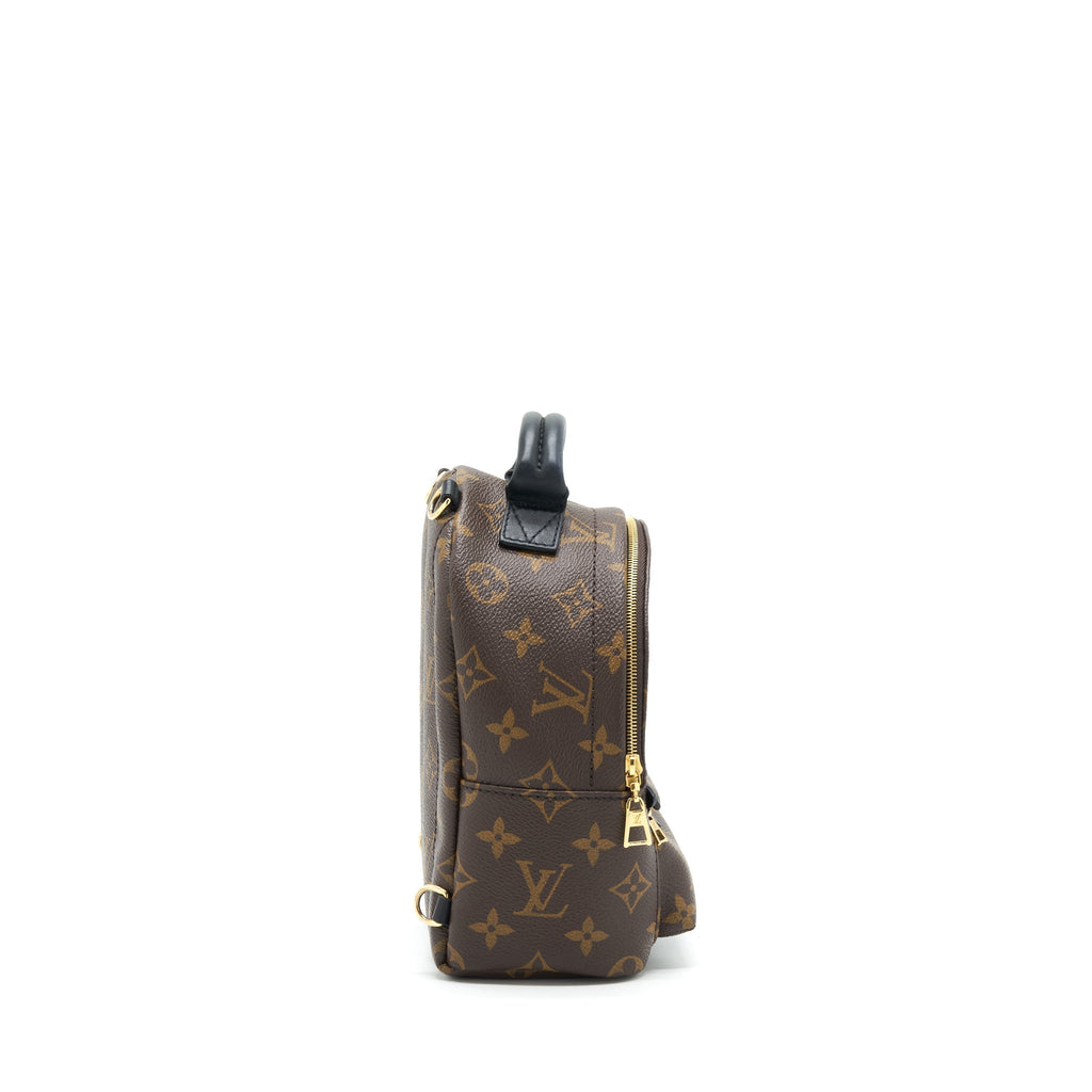 PALM SPRINGS MINI BACKPACK MONOGRAM CANVAS NEW ZIPPER