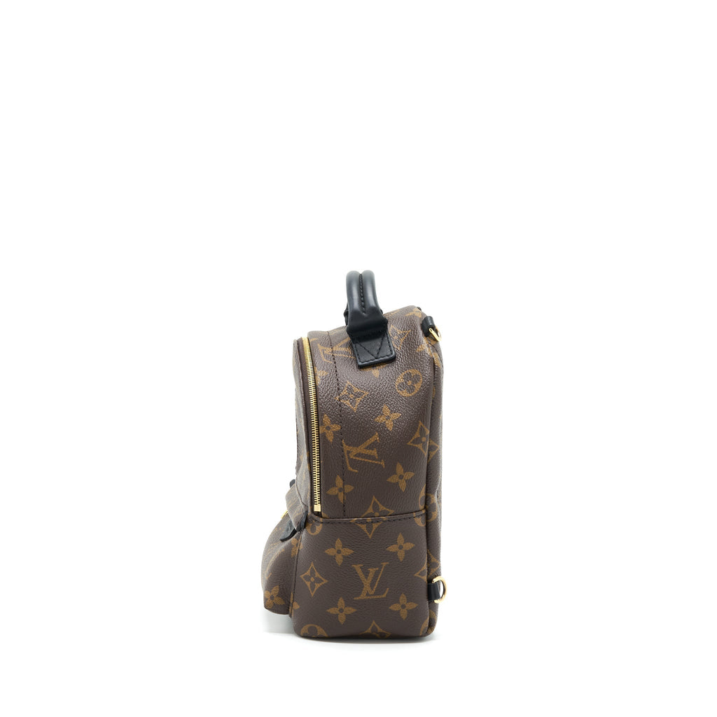 PALM SPRINGS MINI BACKPACK MONOGRAM CANVAS NEW ZIPPER